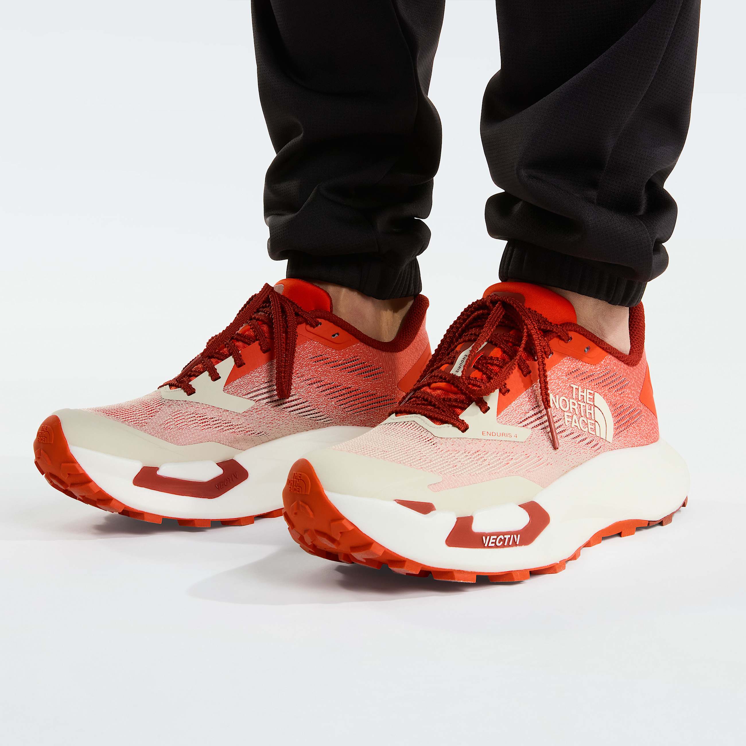 Mens VECTIV Enduris 4 Trail Running Shoes TNF Lava RedCalacatta ALT2