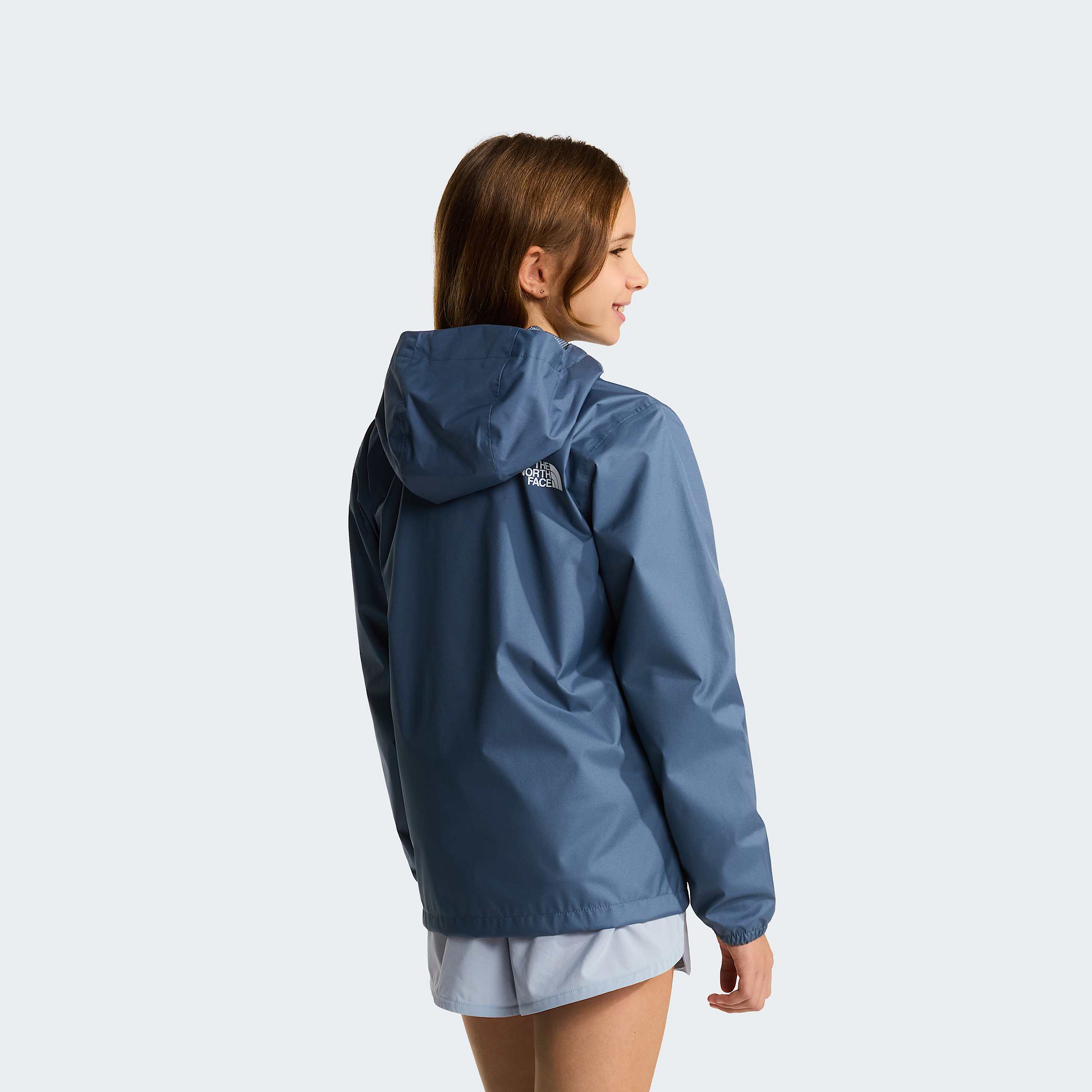 Teens Zipline Rain Jacket TNF Granite Grey ALT12
