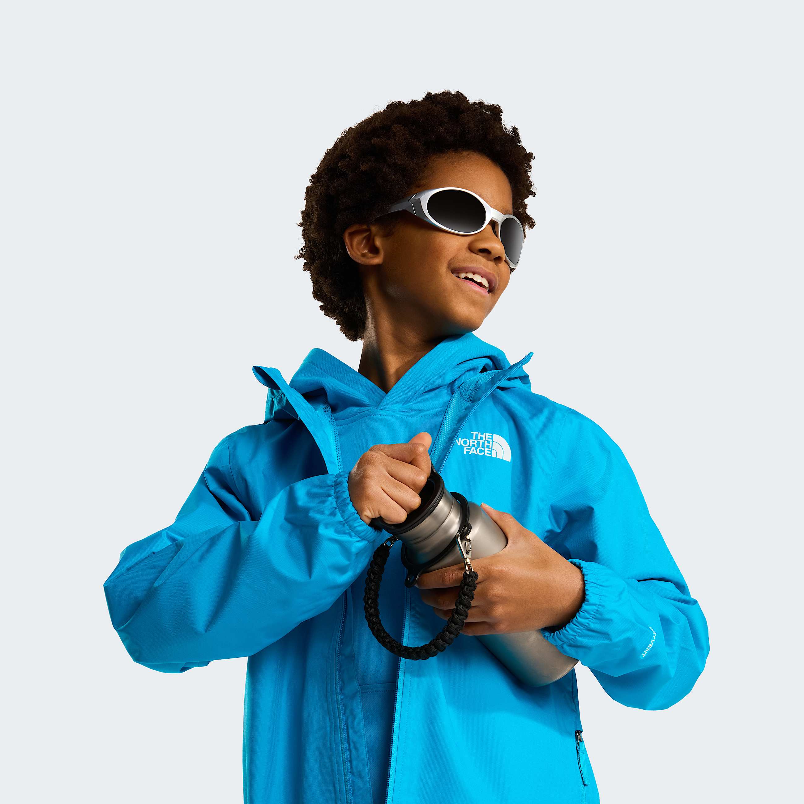 Zipline Rain Jacket Junior TNF Meridian Blue ALT7