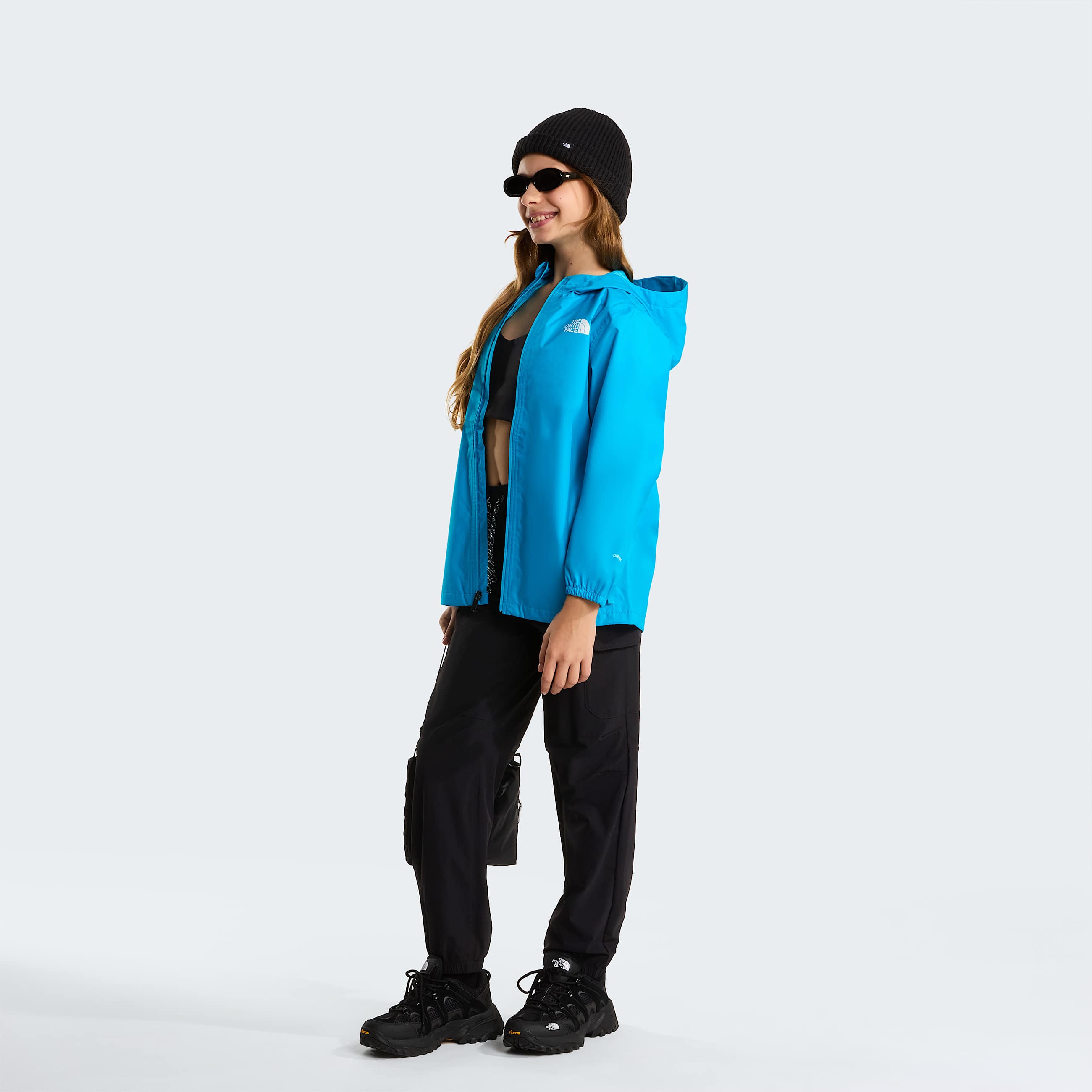 Zipline Rain Jacket Junior TNF Meridian Blue ALT9