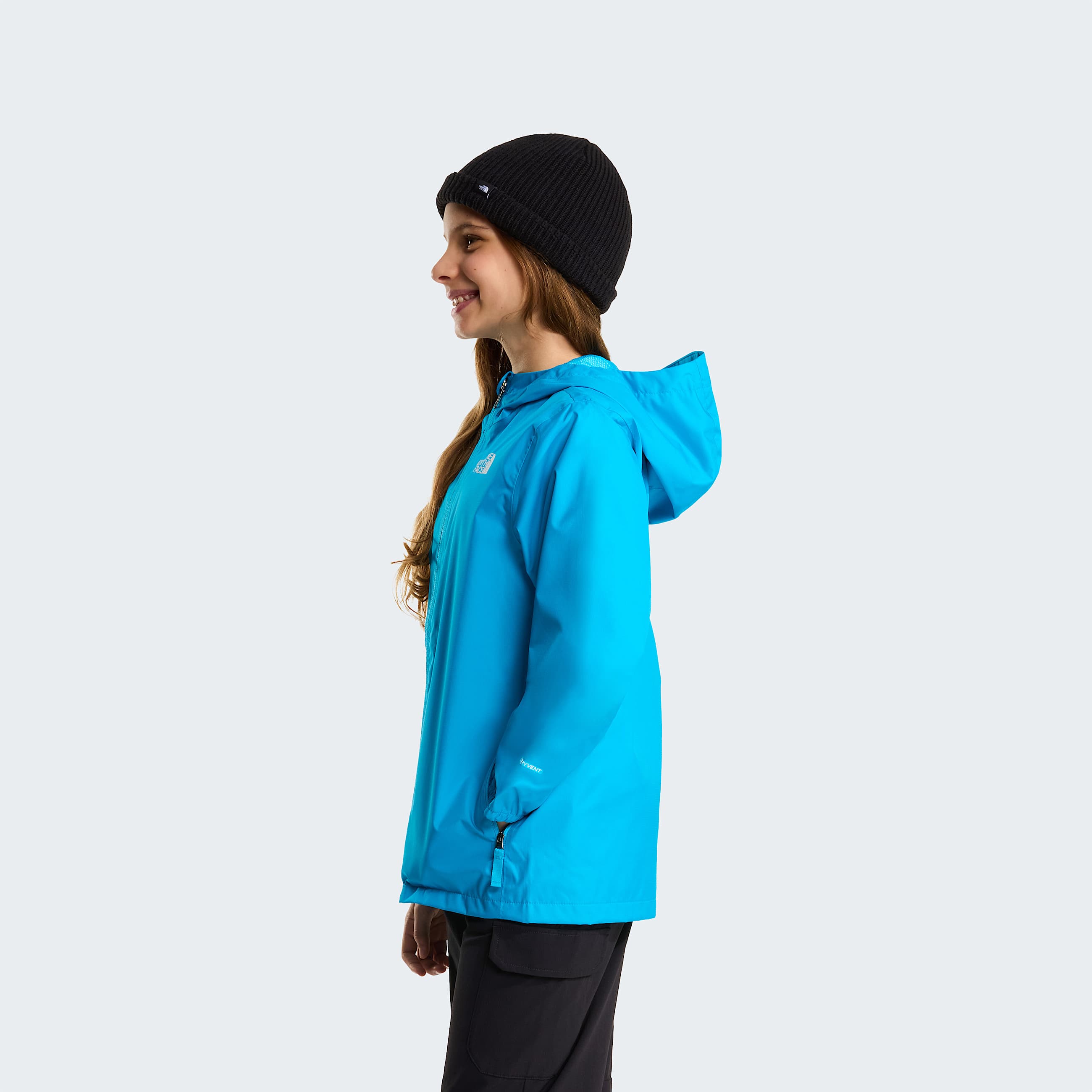 Zipline Rain Jacket Junior TNF Meridian Blue ALT10