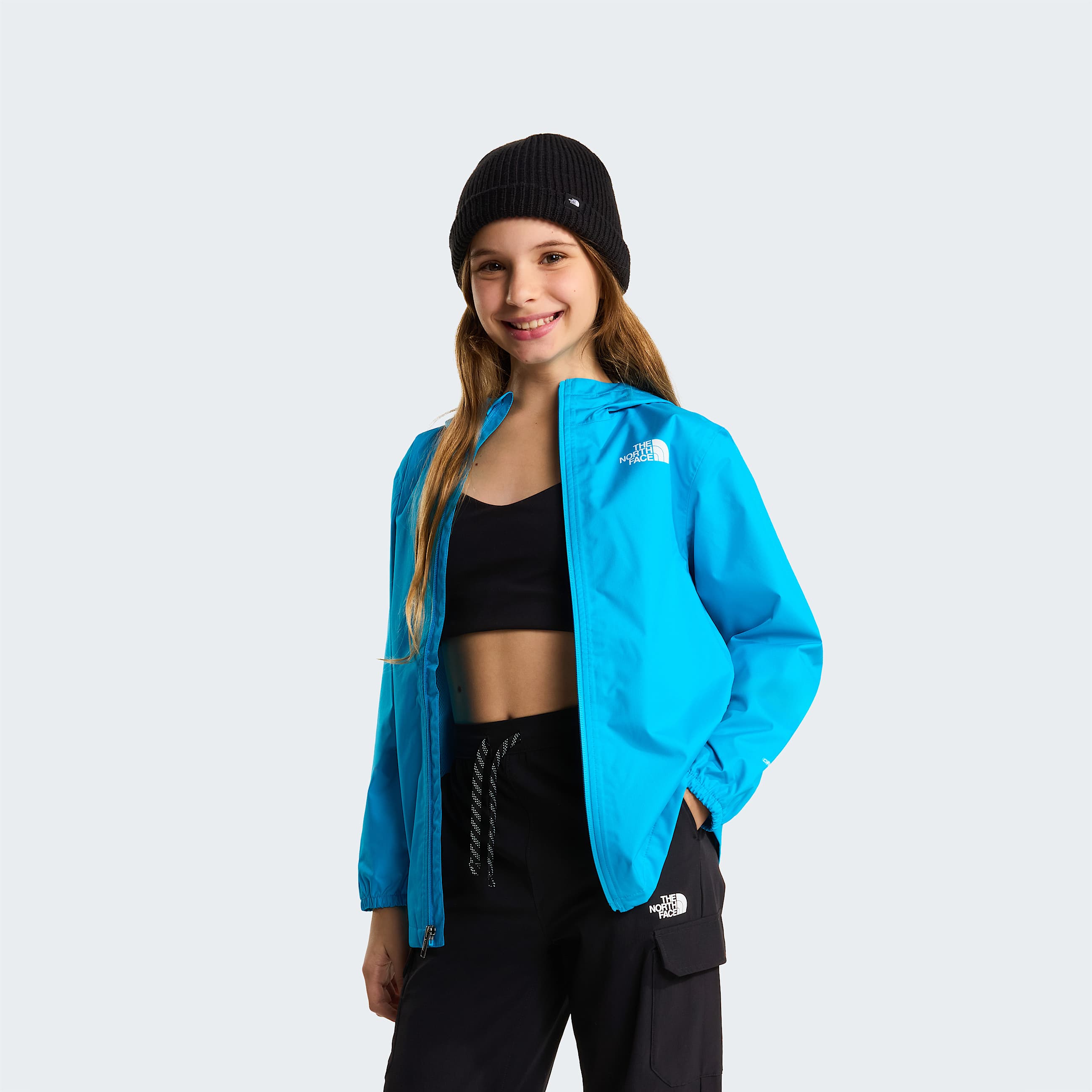 Zipline Rain Jacket Junior TNF Meridian Blue ALT12