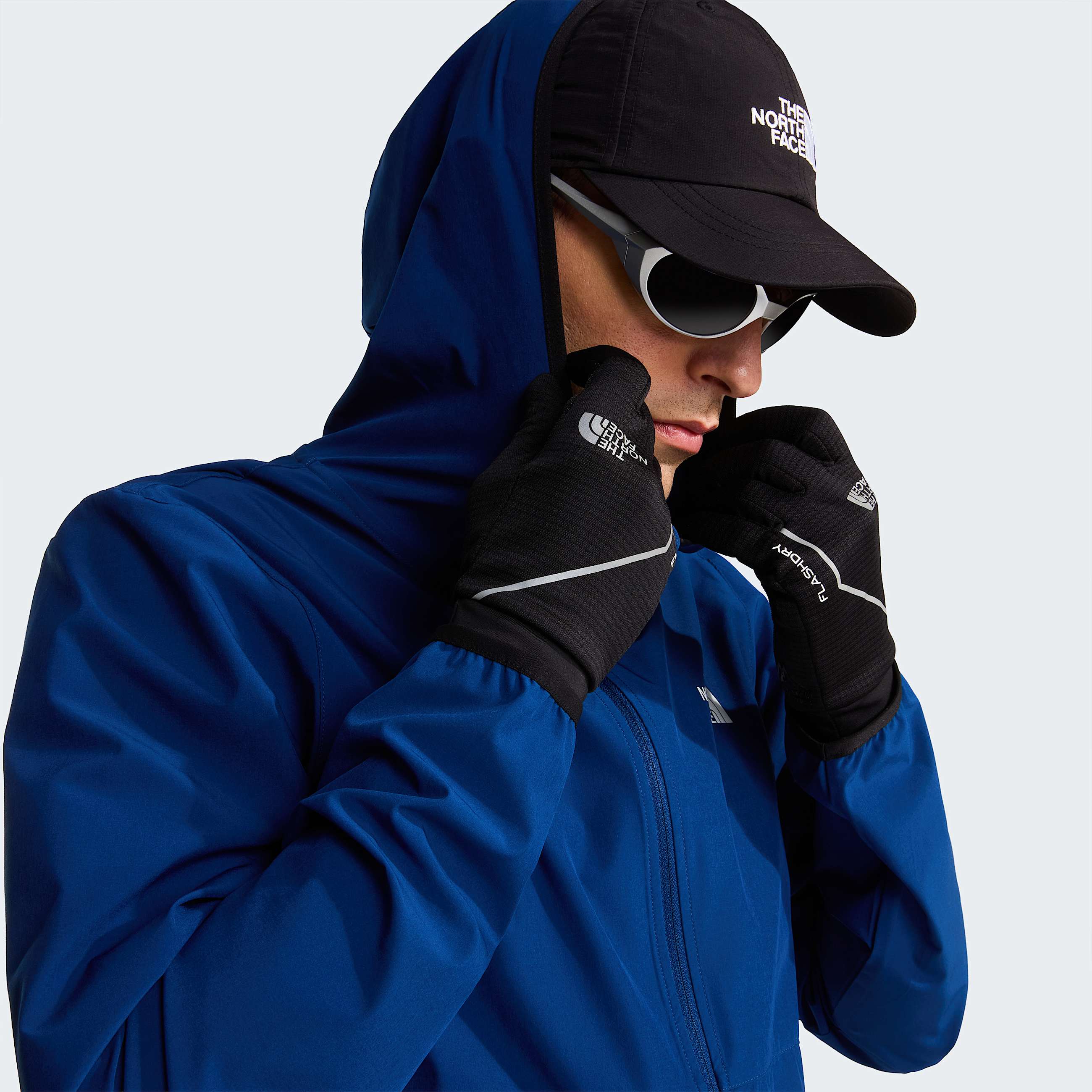 Mens 247 Woven Hooded Jacket TNF Estate Blue ALT7