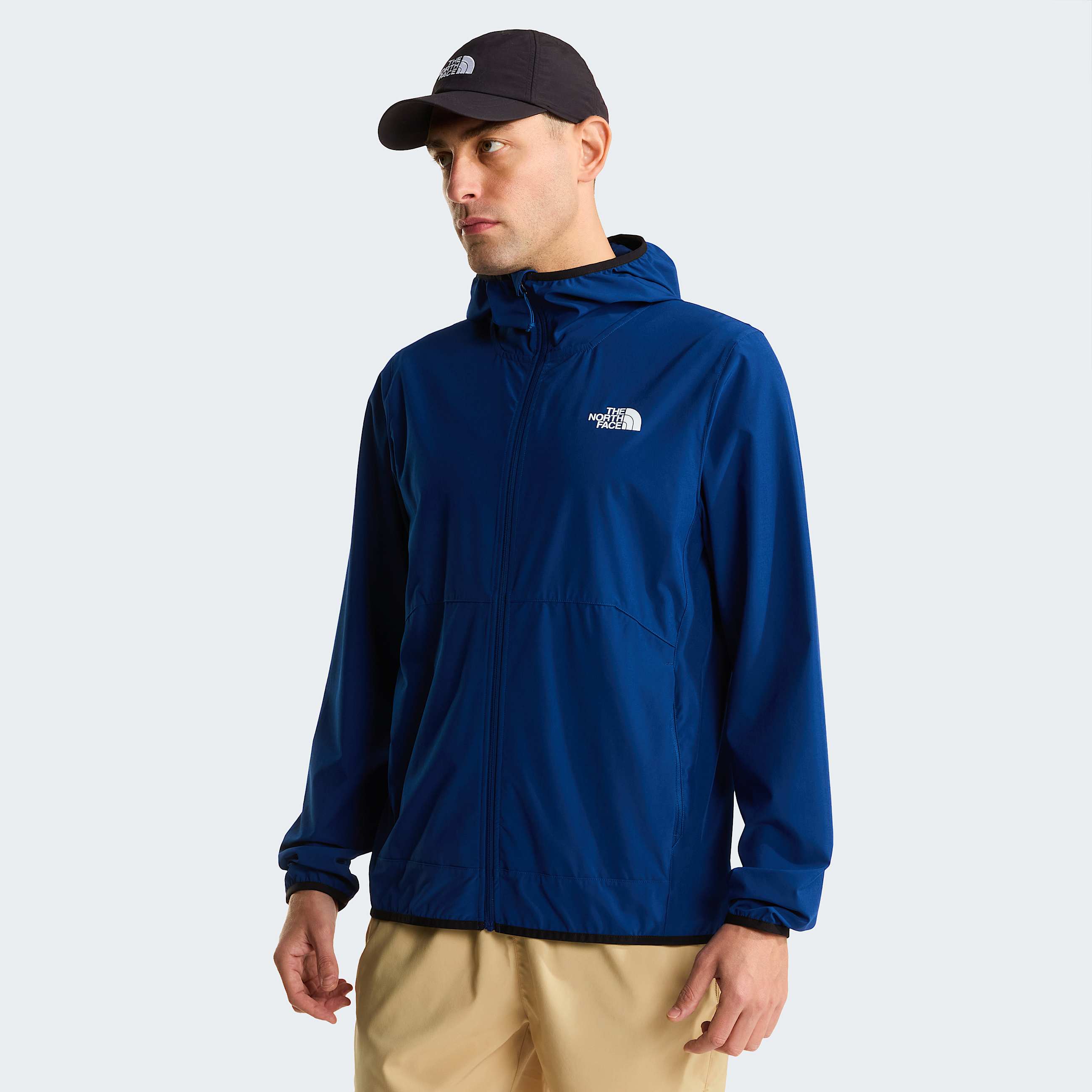 Mens 247 Woven Hooded Jacket TNF Estate Blue HERO