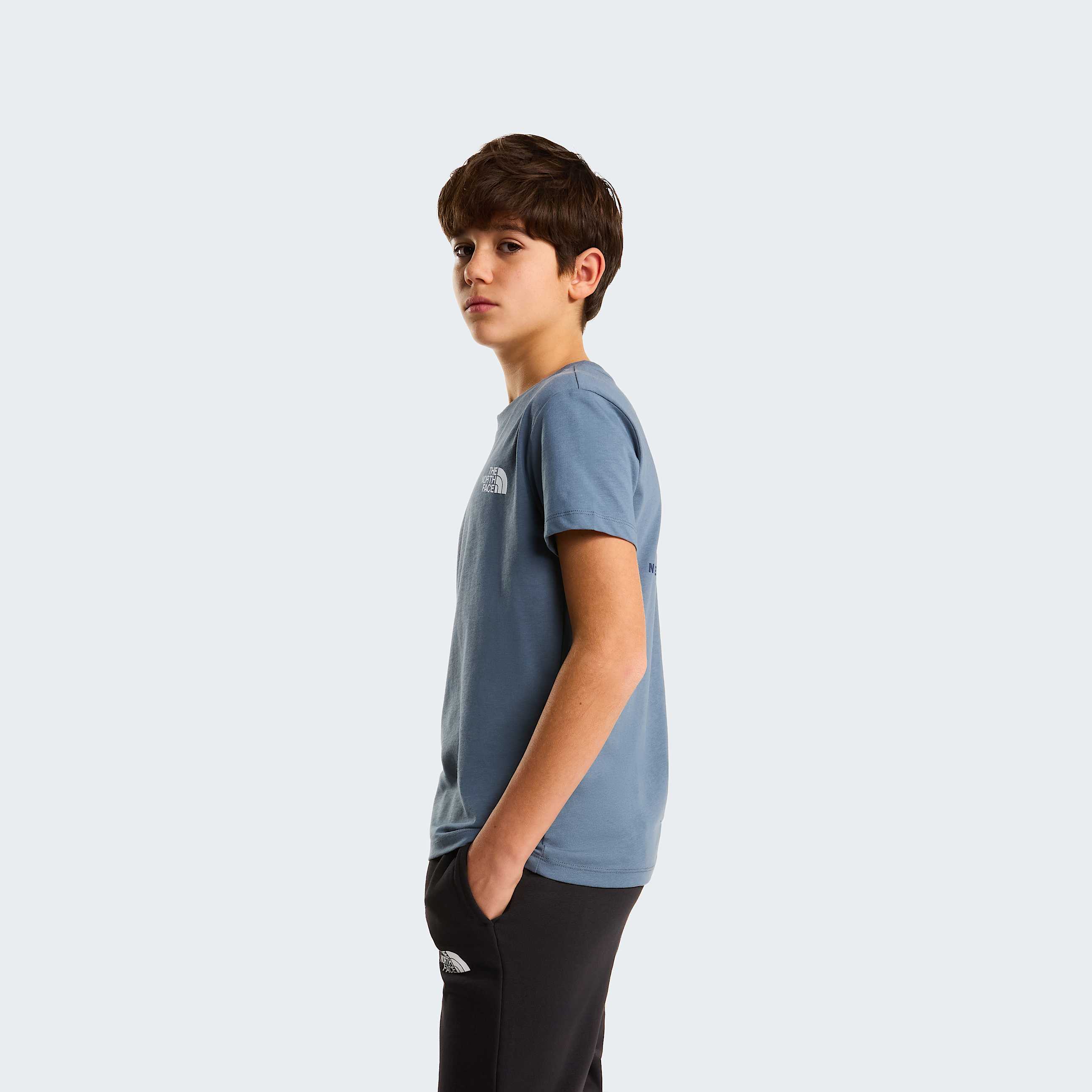 Teens Box NSE TShirt TNF Granite Grey ALT3