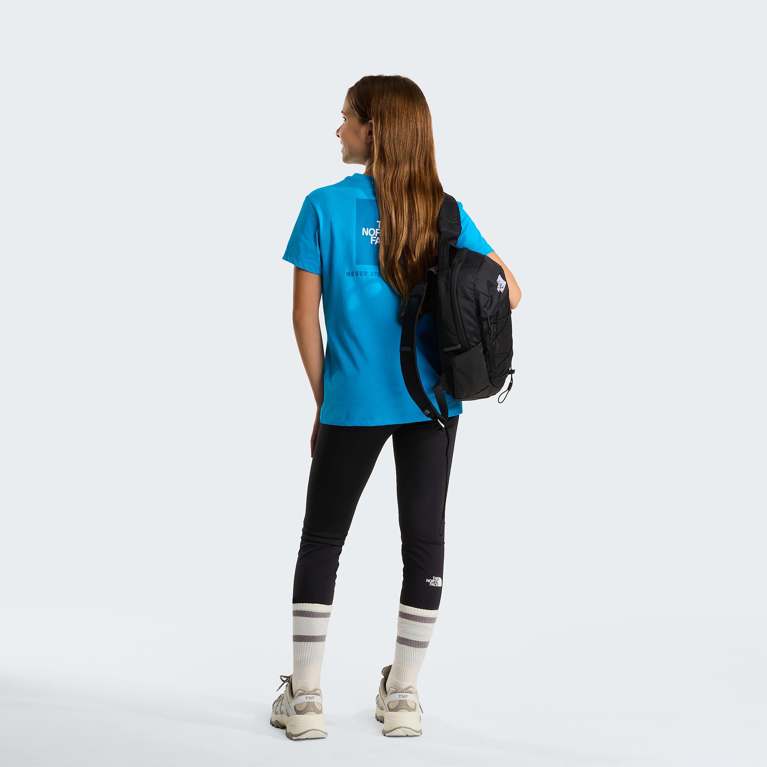 Teens Box NSE TShirt TNF Meridian Blue ALT9