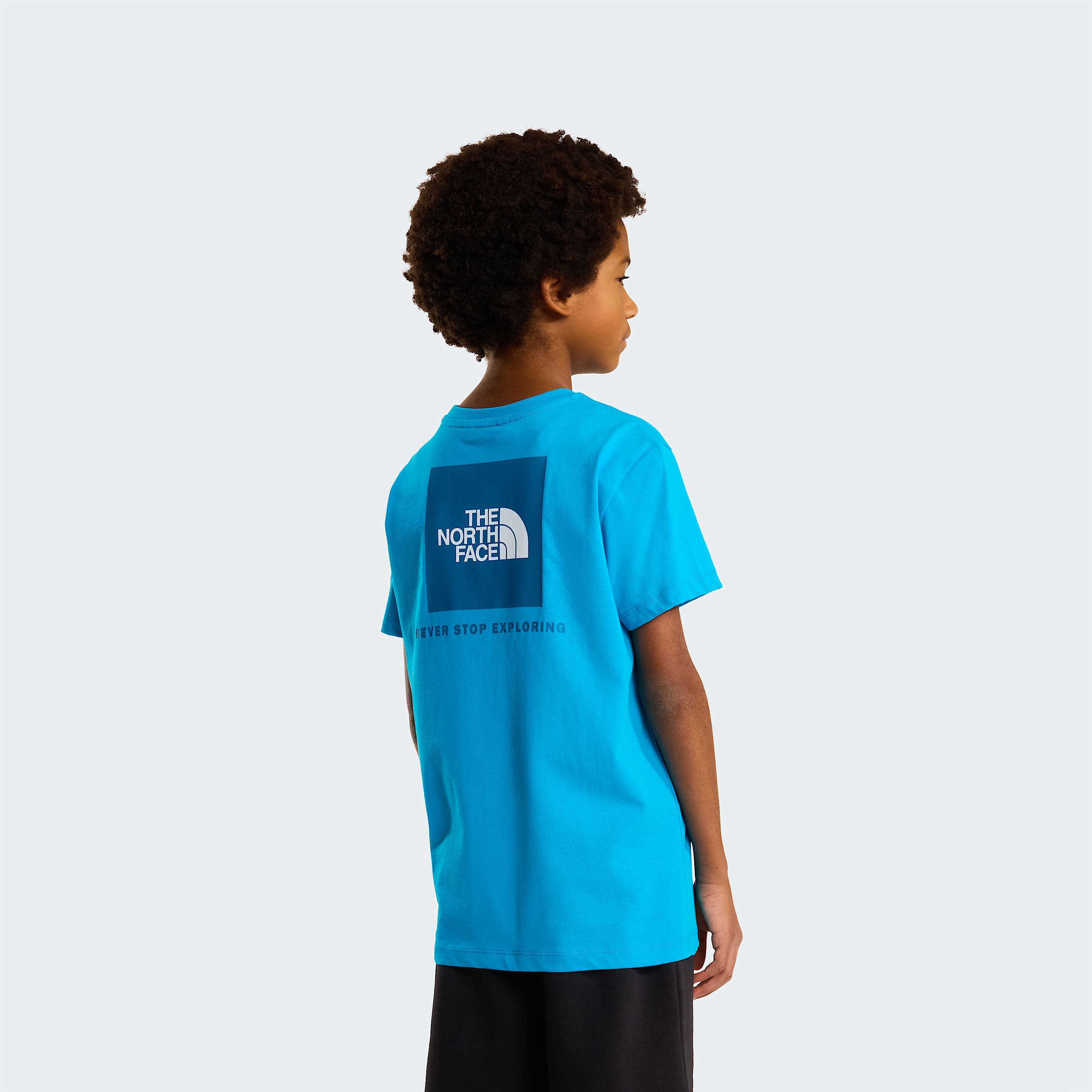 Teens Box NSE TShirt TNF Meridian Blue HERO
