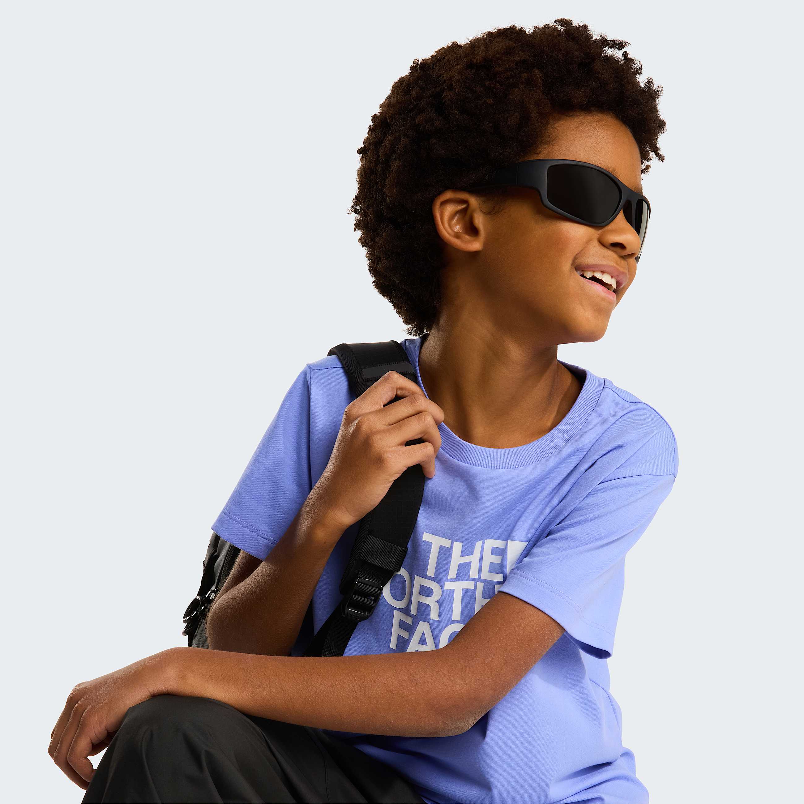 Teens Easy TShirt TNF Periwinkle Glow ALT5