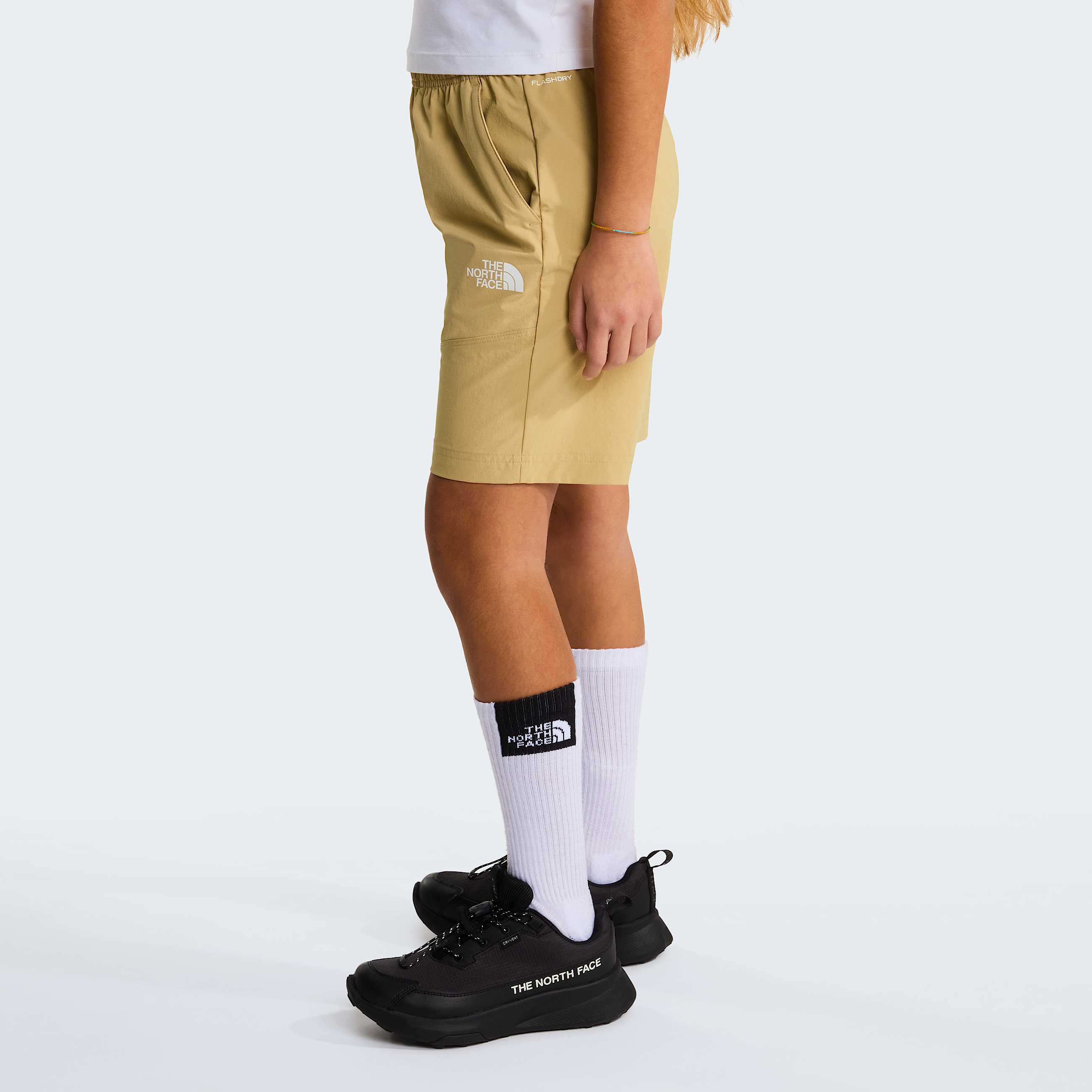 Teens Lightweight Hiking Shorts TNF Khaki Stone ALT9