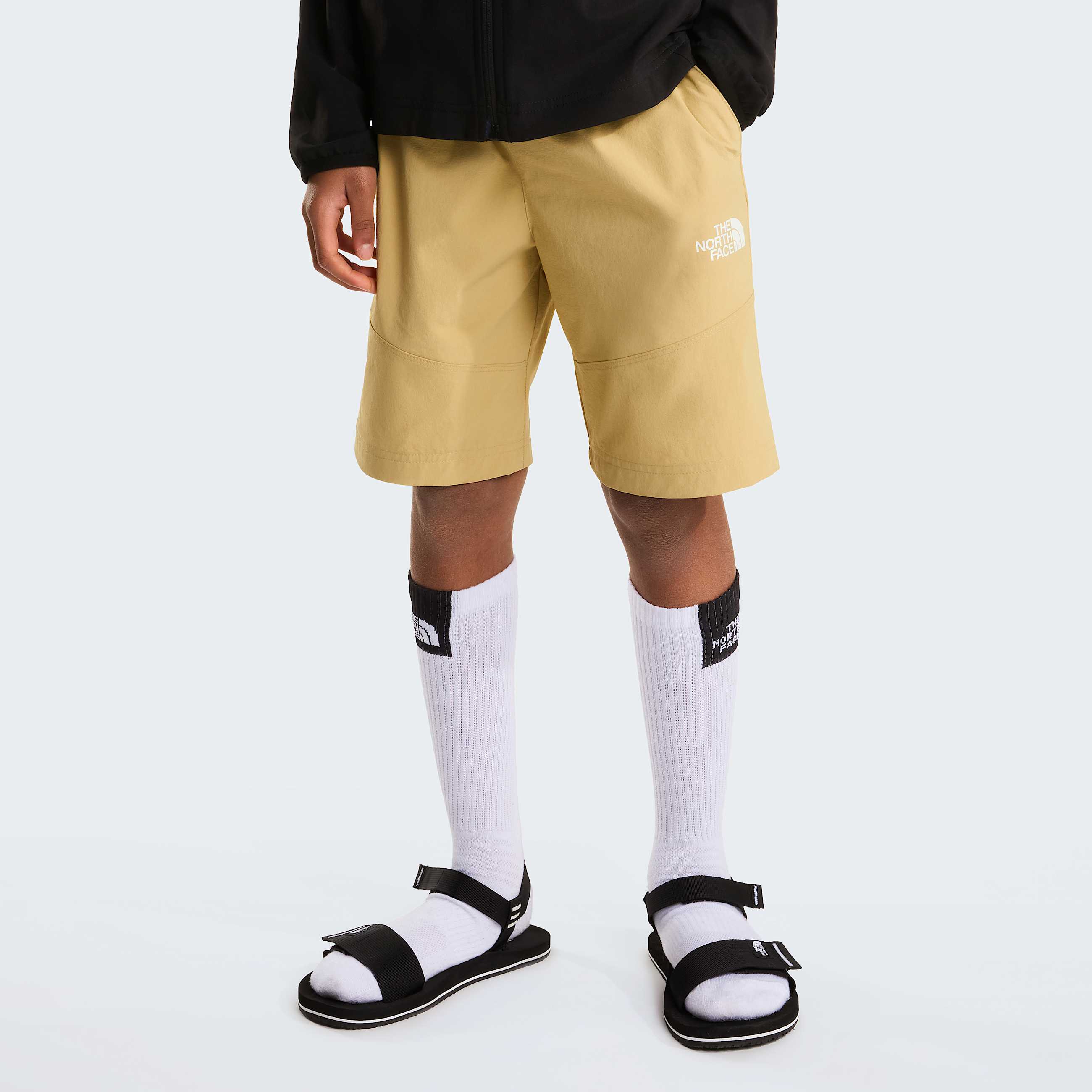 Teens Lightweight Hiking Shorts TNF Khaki Stone HERO