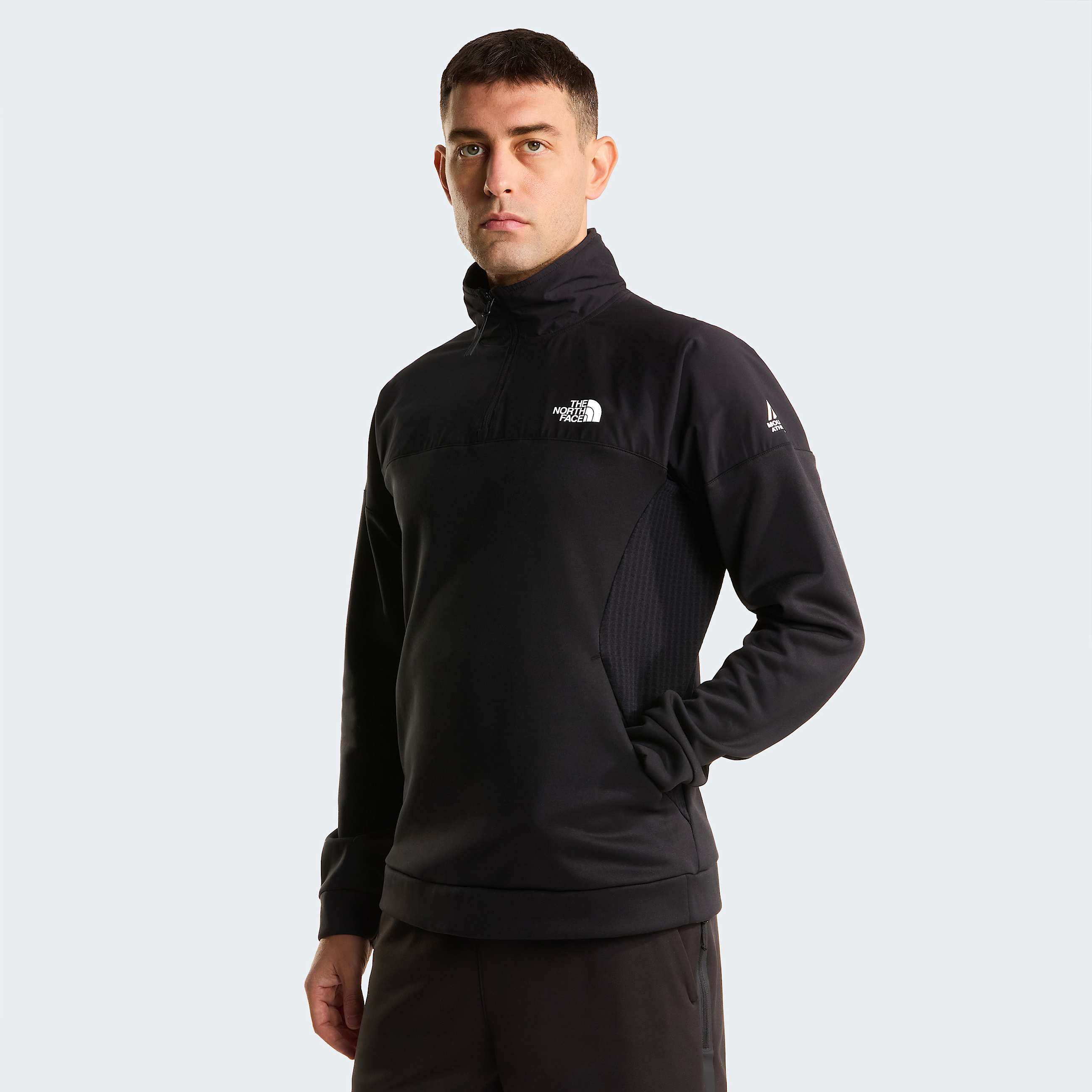 Mountain Athletics Fleecejacke mit 14langem RV fr Herren TNF TNF Black HERO