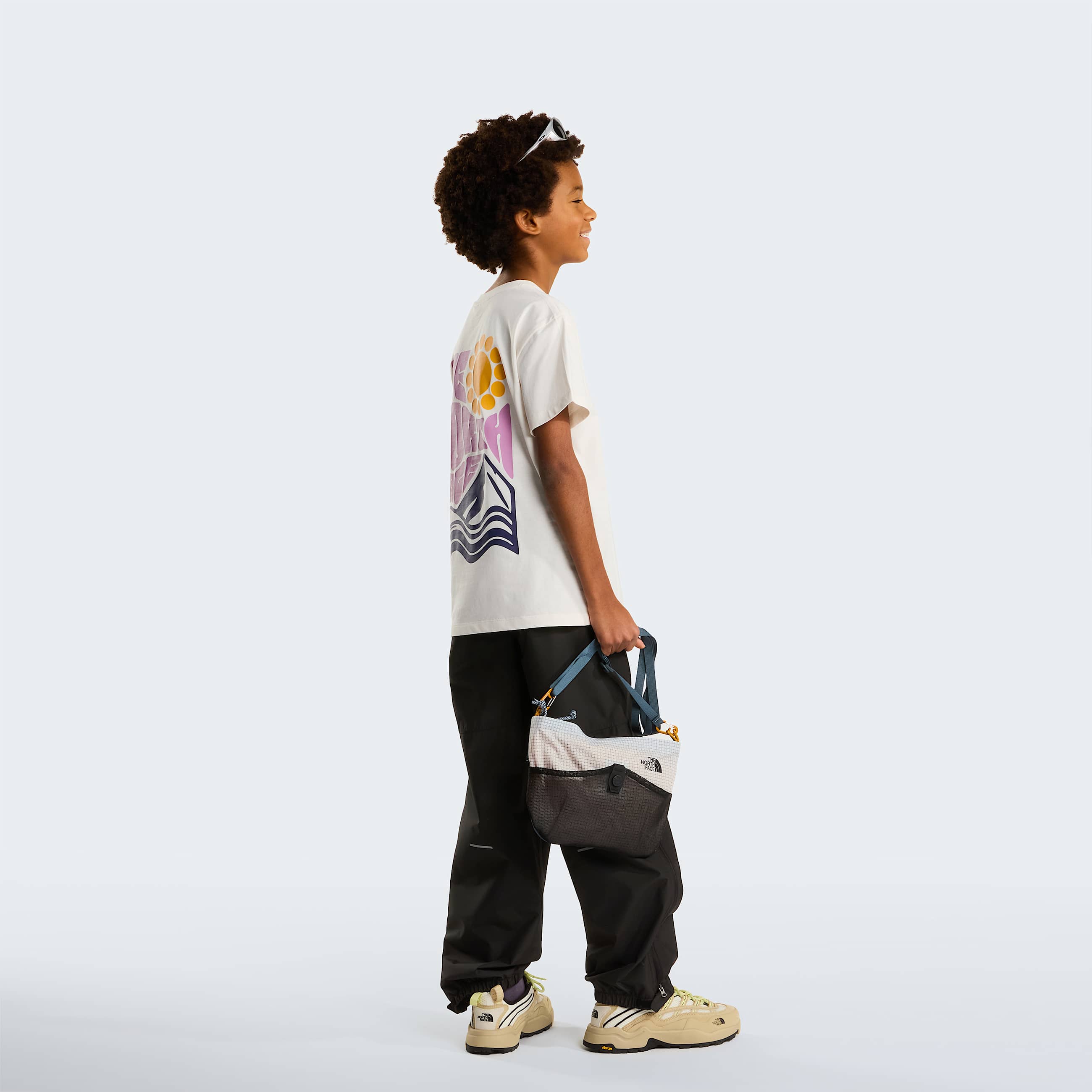 Voyage relaxt geschnittenes TShirt fr Jugendliche TNF White Dune ALT2