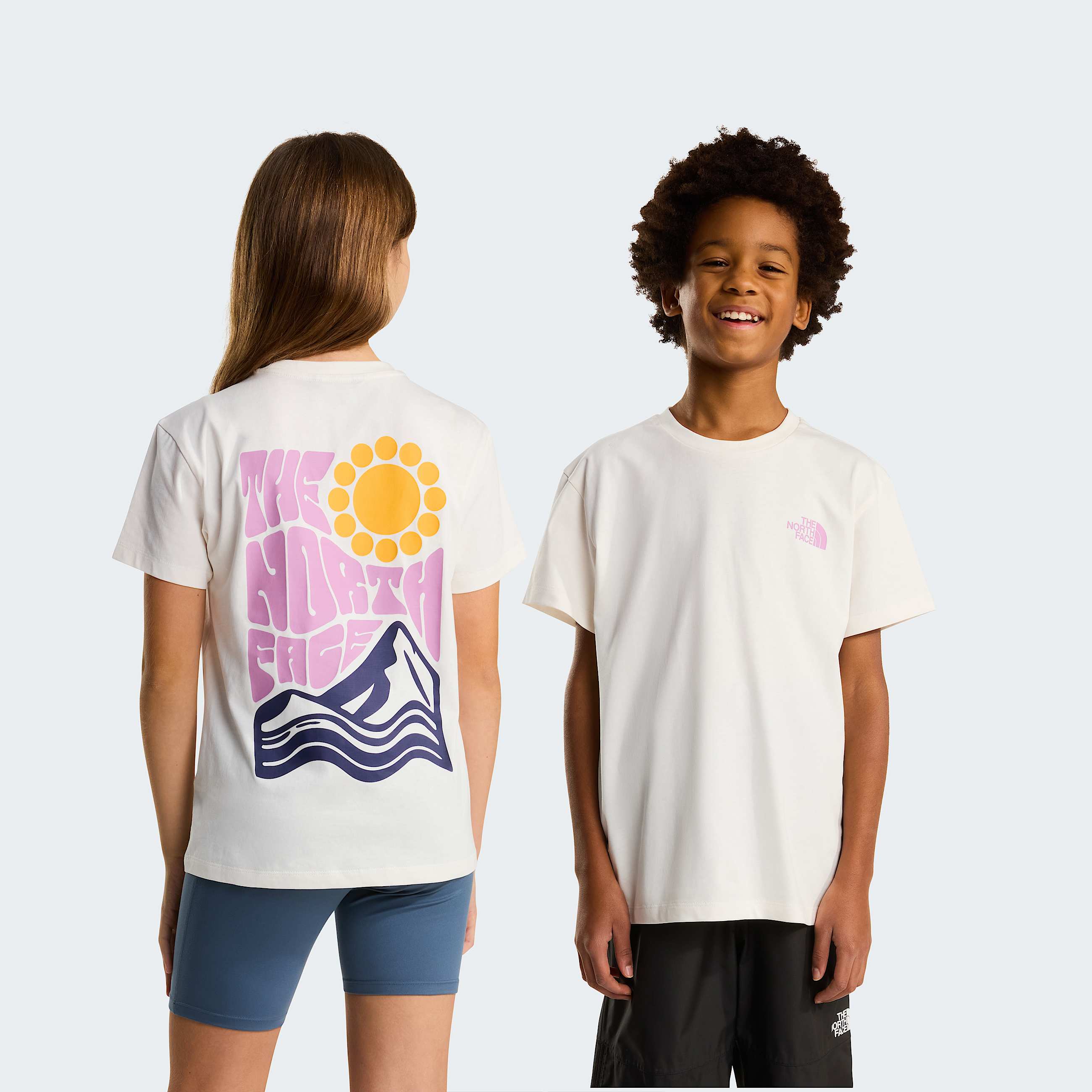 Voyage relaxt geschnittenes TShirt fr Jugendliche TNF White Dune HERO