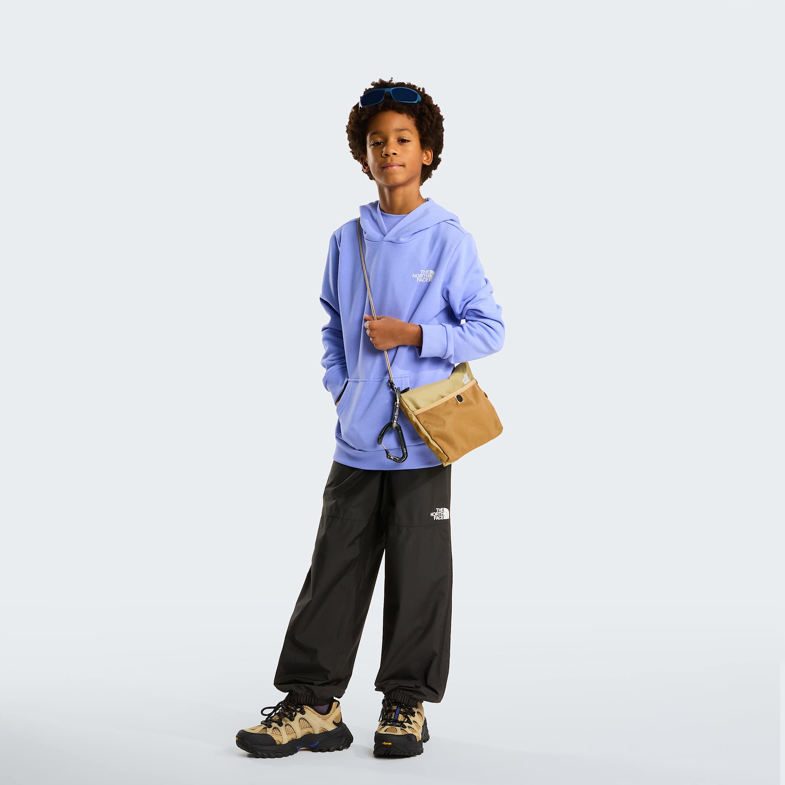 Teens Simple Dome Light Regular Hoodie TNF Periwinkle Glow ALT1