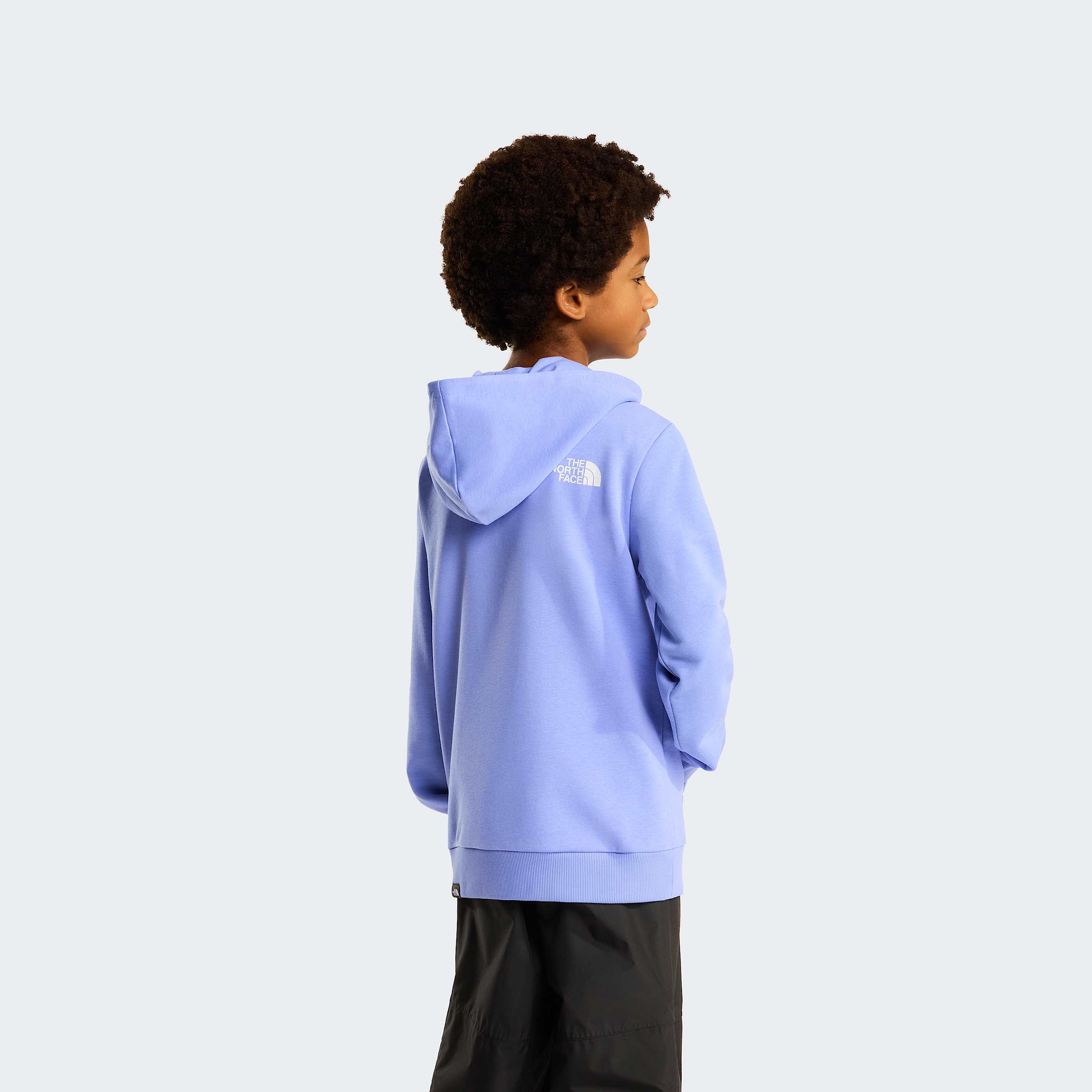 Teens Simple Dome Light Regular Hoodie TNF Periwinkle Glow ALT3