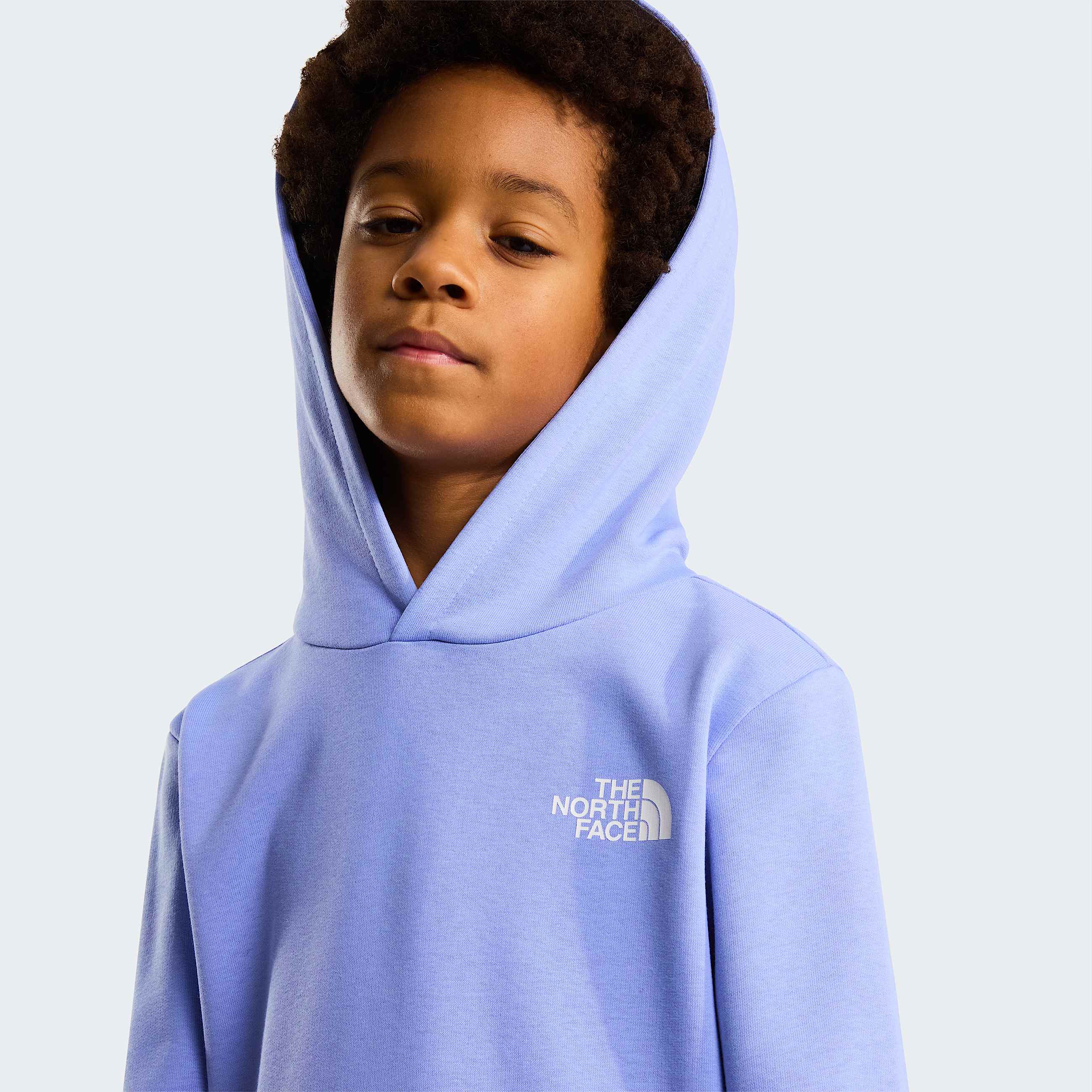 Teens Simple Dome Light Regular Hoodie TNF Periwinkle Glow ALT4
