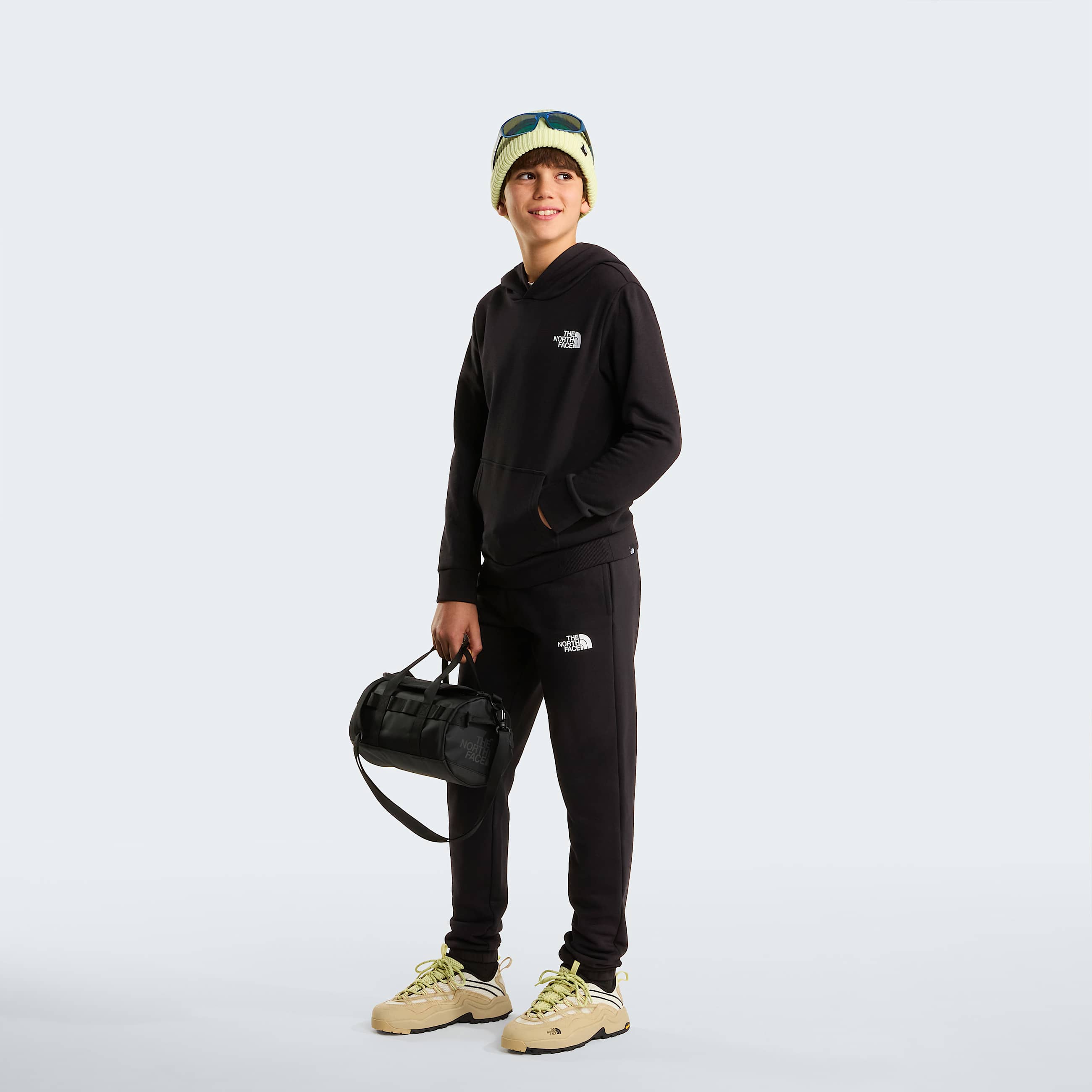 Teens Simple Dome Light Regular Hoodie TNF TNF Black ALT1