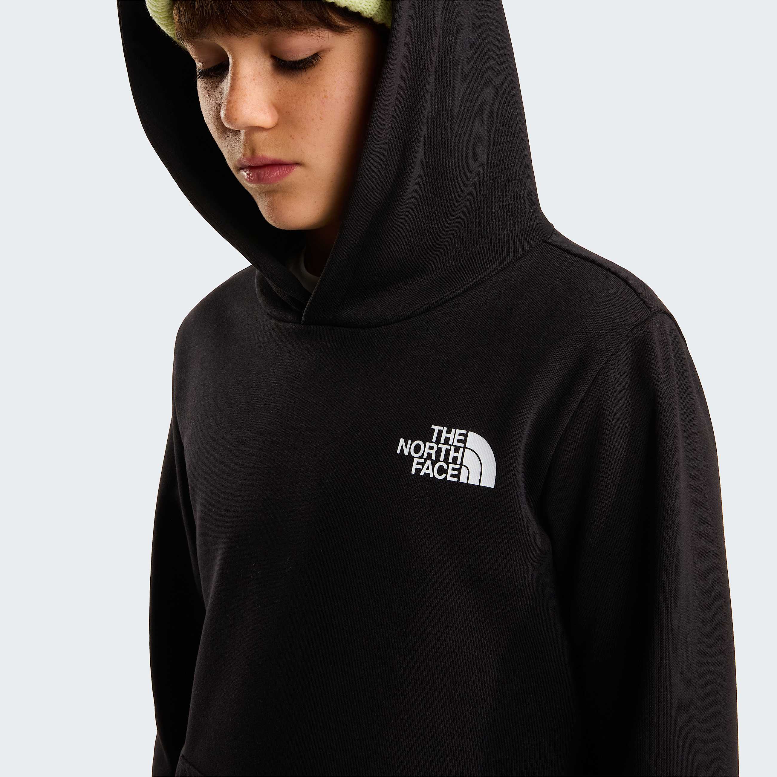 Teens Simple Dome Light Regular Hoodie TNF TNF Black ALT4