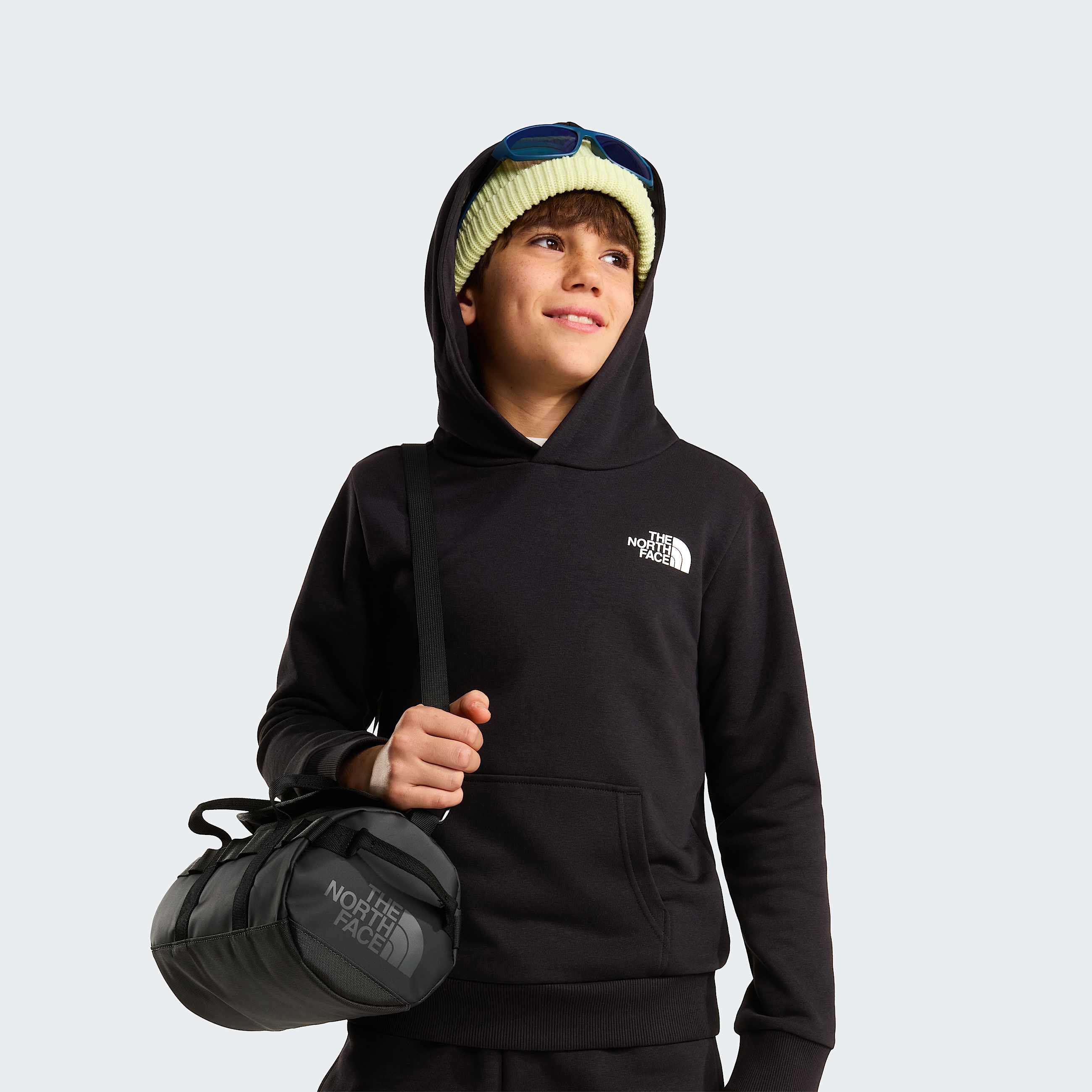 Teens Simple Dome Light Regular Hoodie TNF TNF Black ALT6
