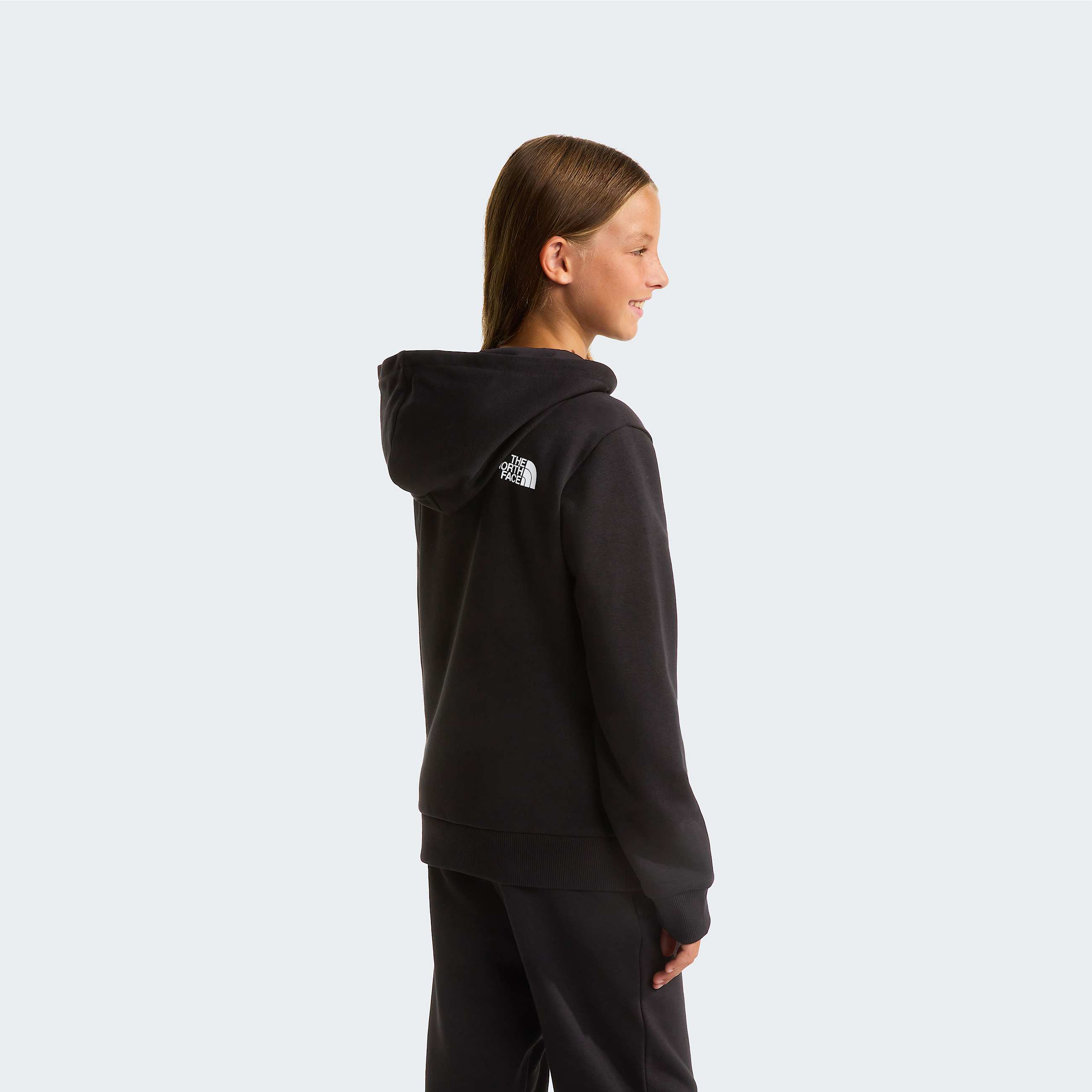 Teens Simple Dome Light Regular Hoodie TNF TNF Black ALT9