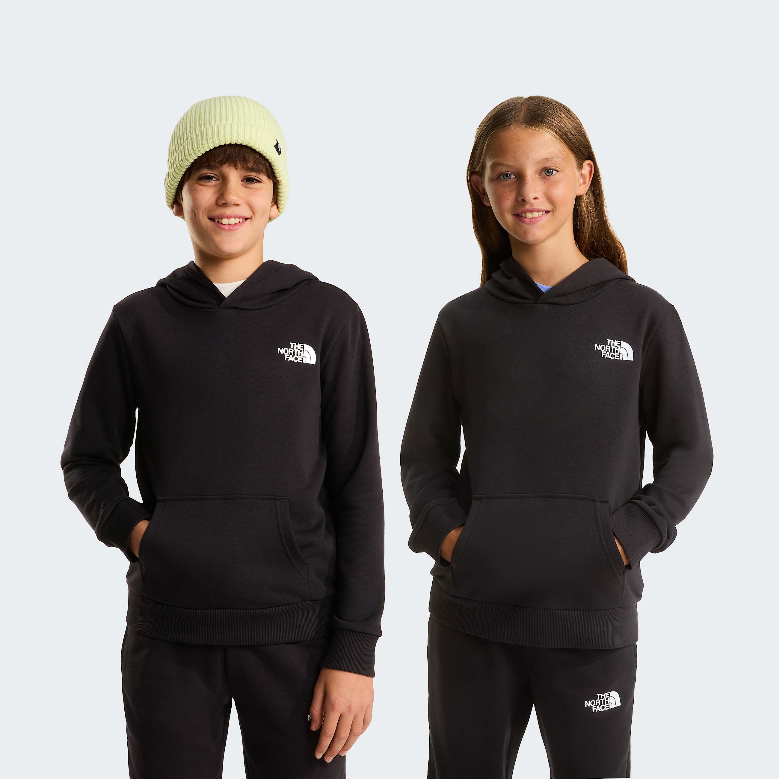 Teens Simple Dome Light Regular Hoodie TNF TNF Black HERO
