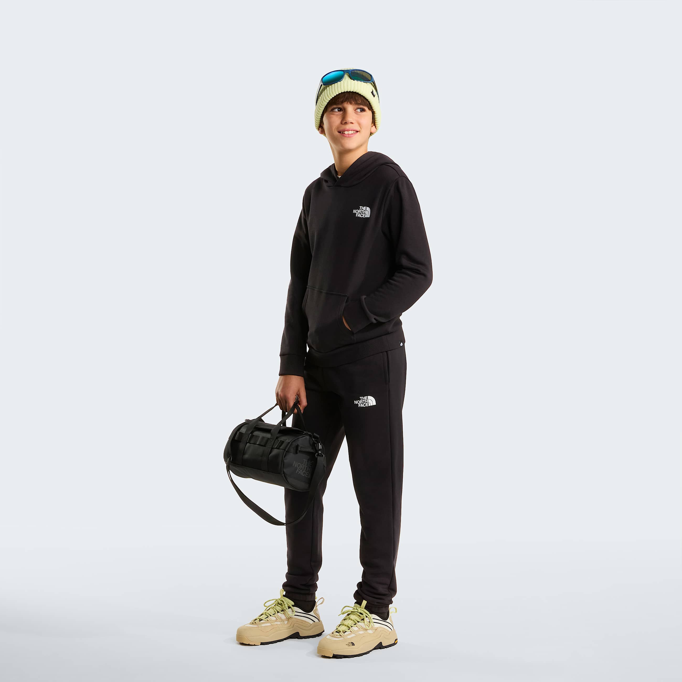 Teens Simple Dome Light Regular Tapered Joggers TNF TNF Black ALT1