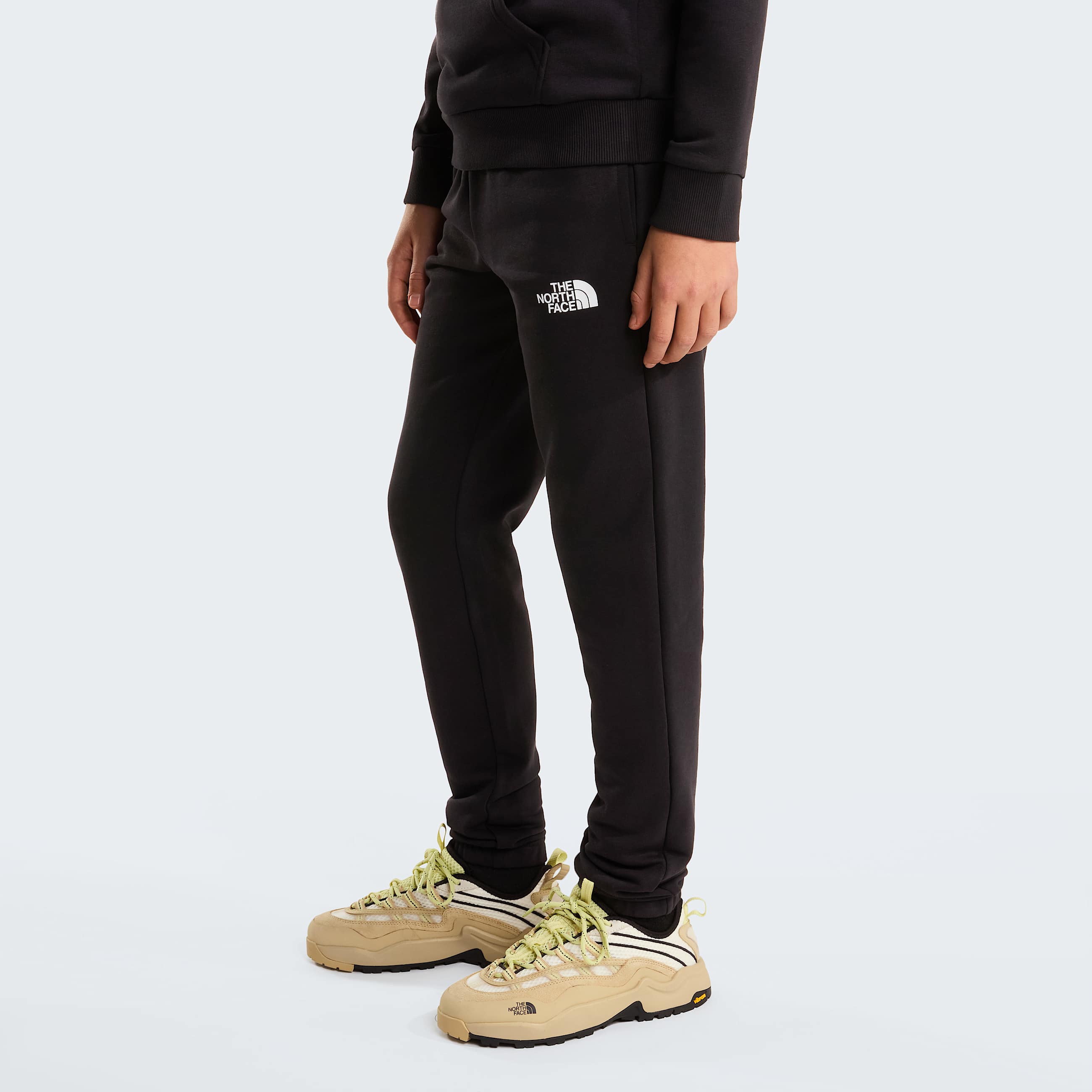 Teens Simple Dome Light Regular Tapered Joggers TNF TNF Black ALT2