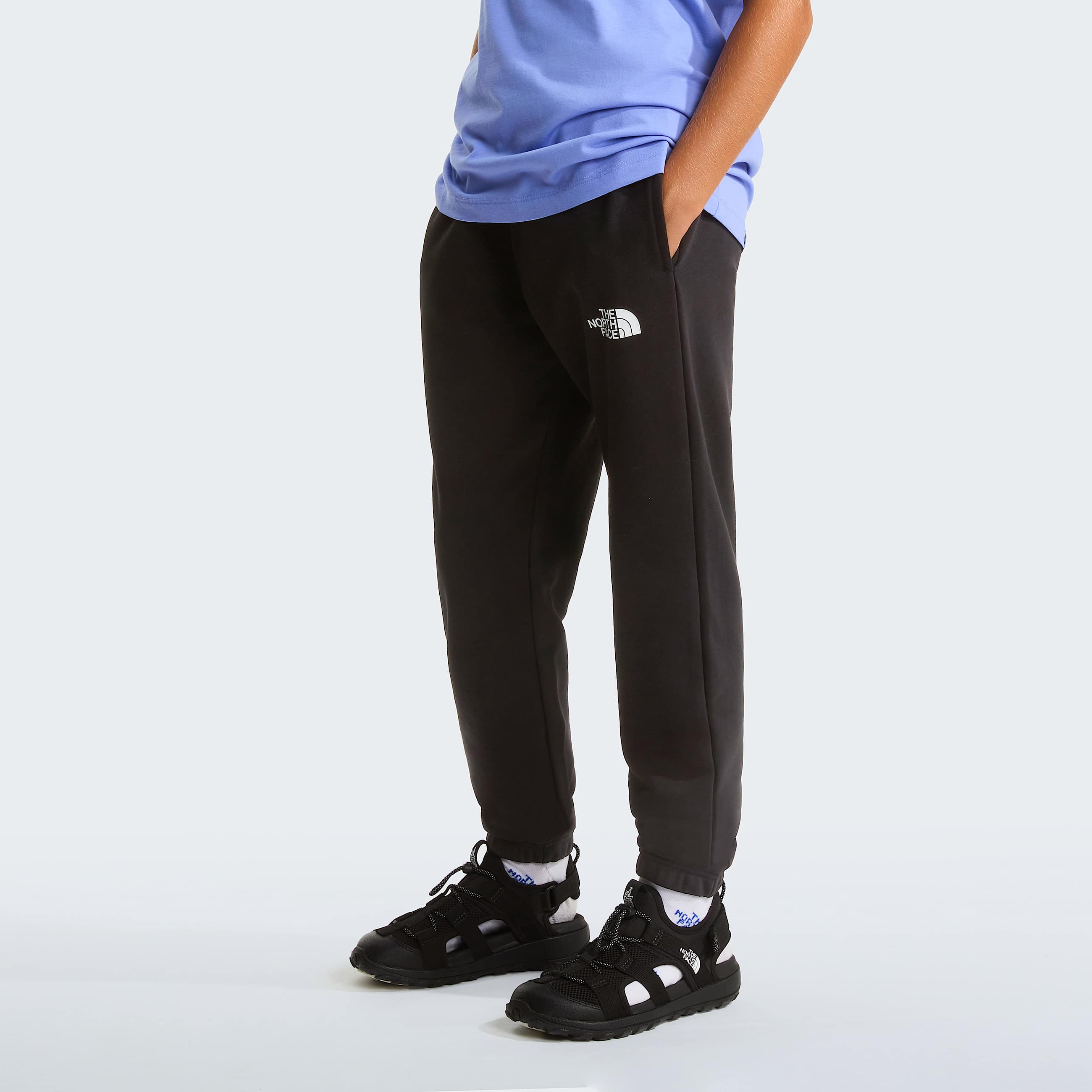 Teens Simple Dome Light Regular Tapered Joggers TNF TNF Black ALT7