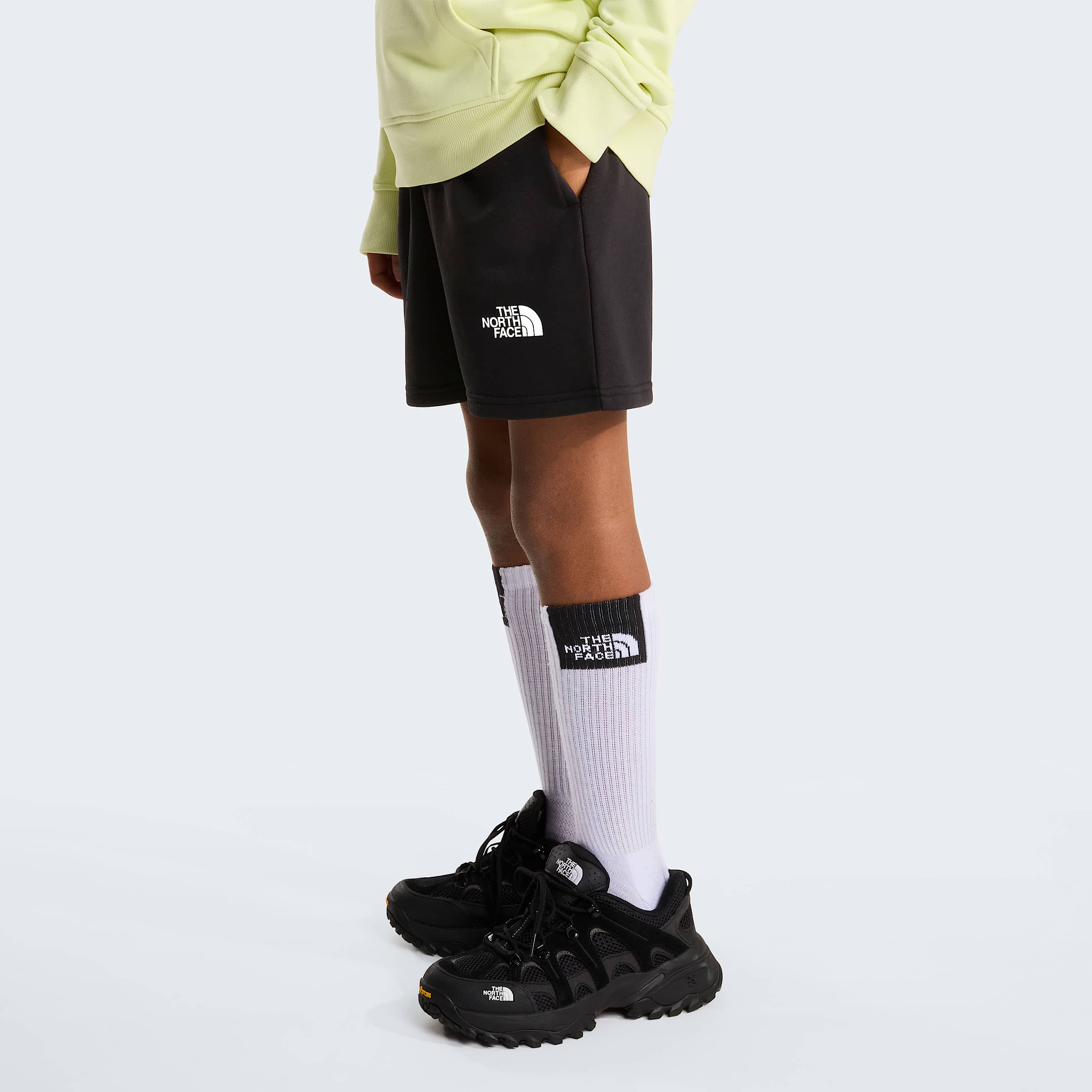 Teens Simple Dome Light Regular Shorts TNF TNF Black ALT2