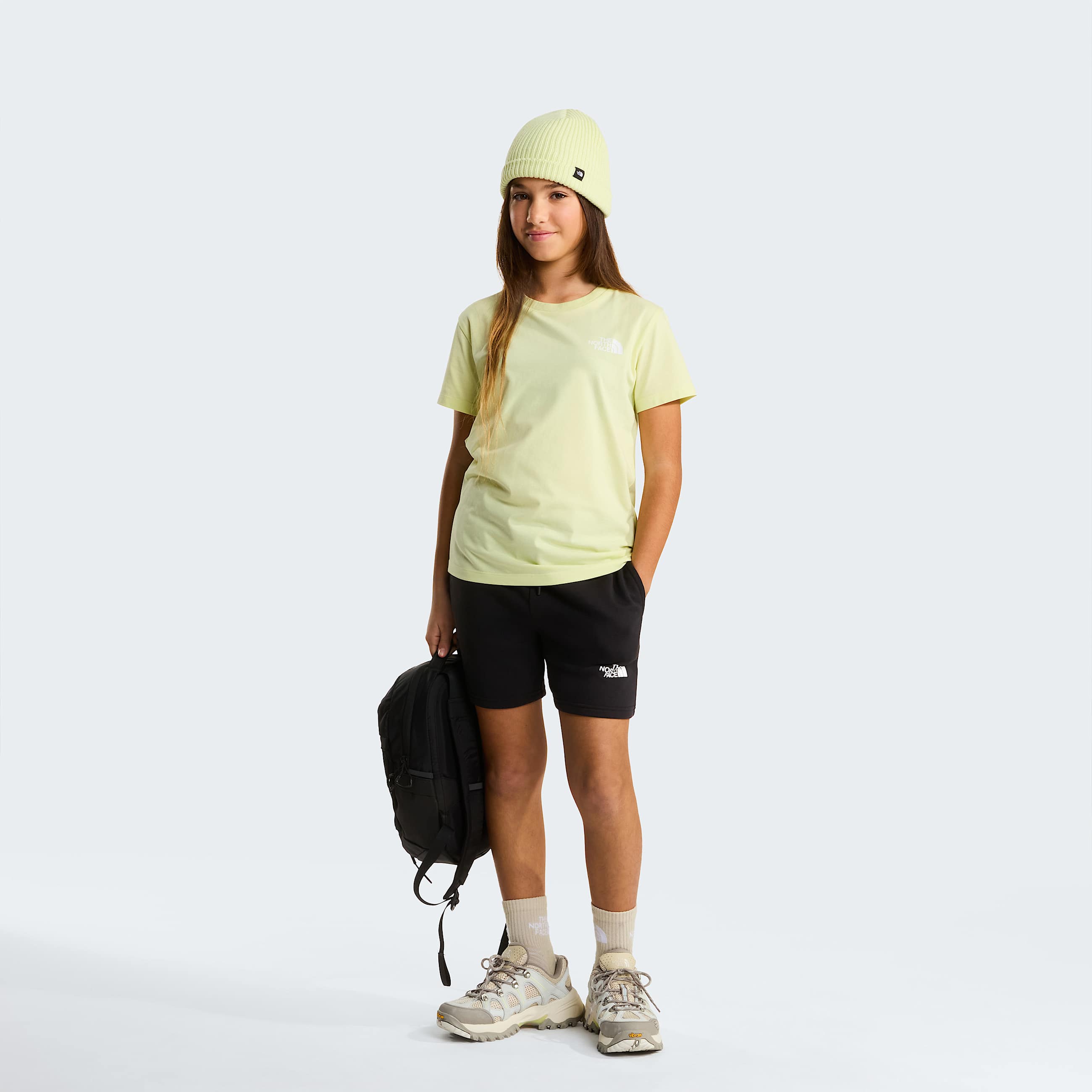 Teens Simple Dome Light Regular Shorts TNF TNF Black ALT7