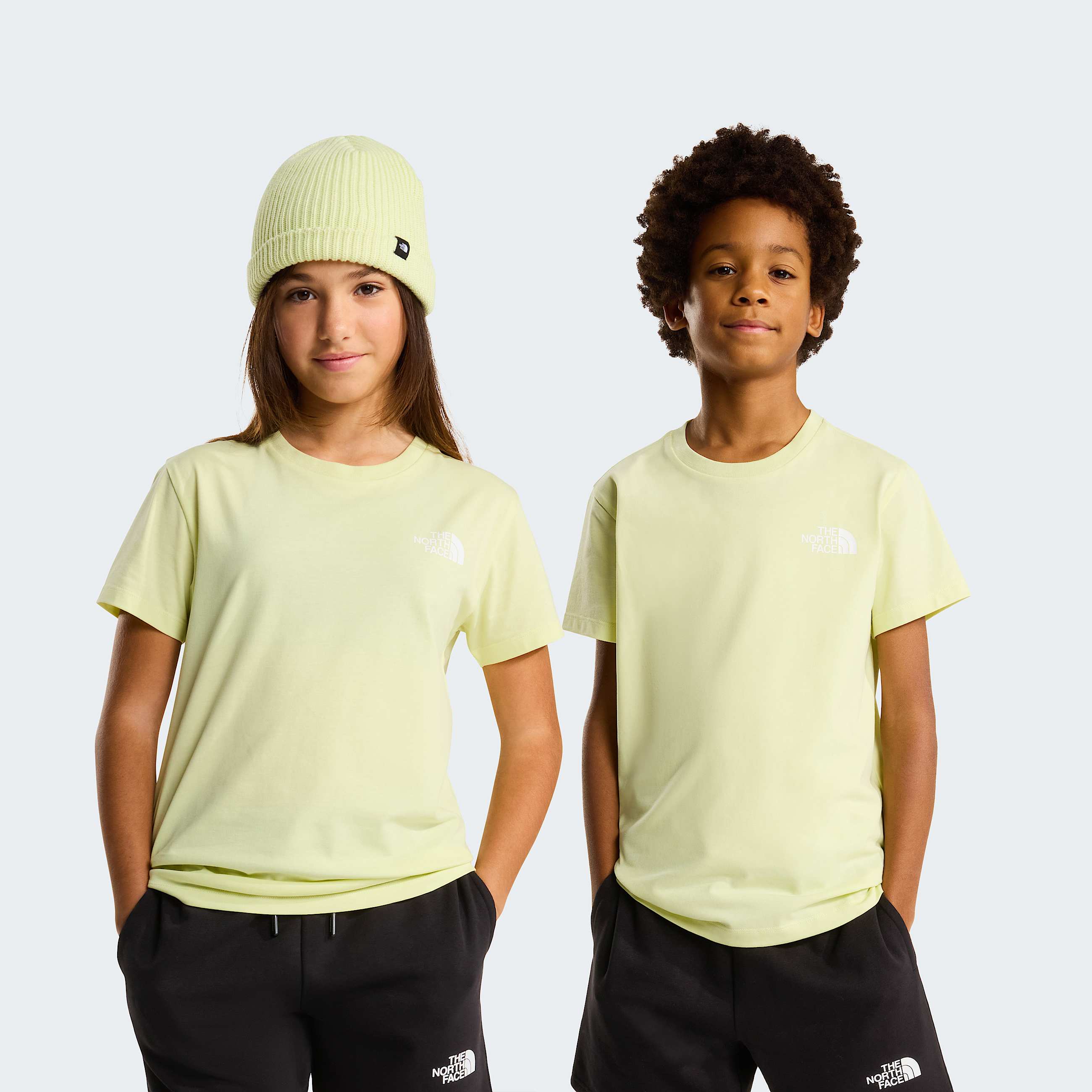 Teens Simple Dome TShirt TNF Lemon Mist HERO
