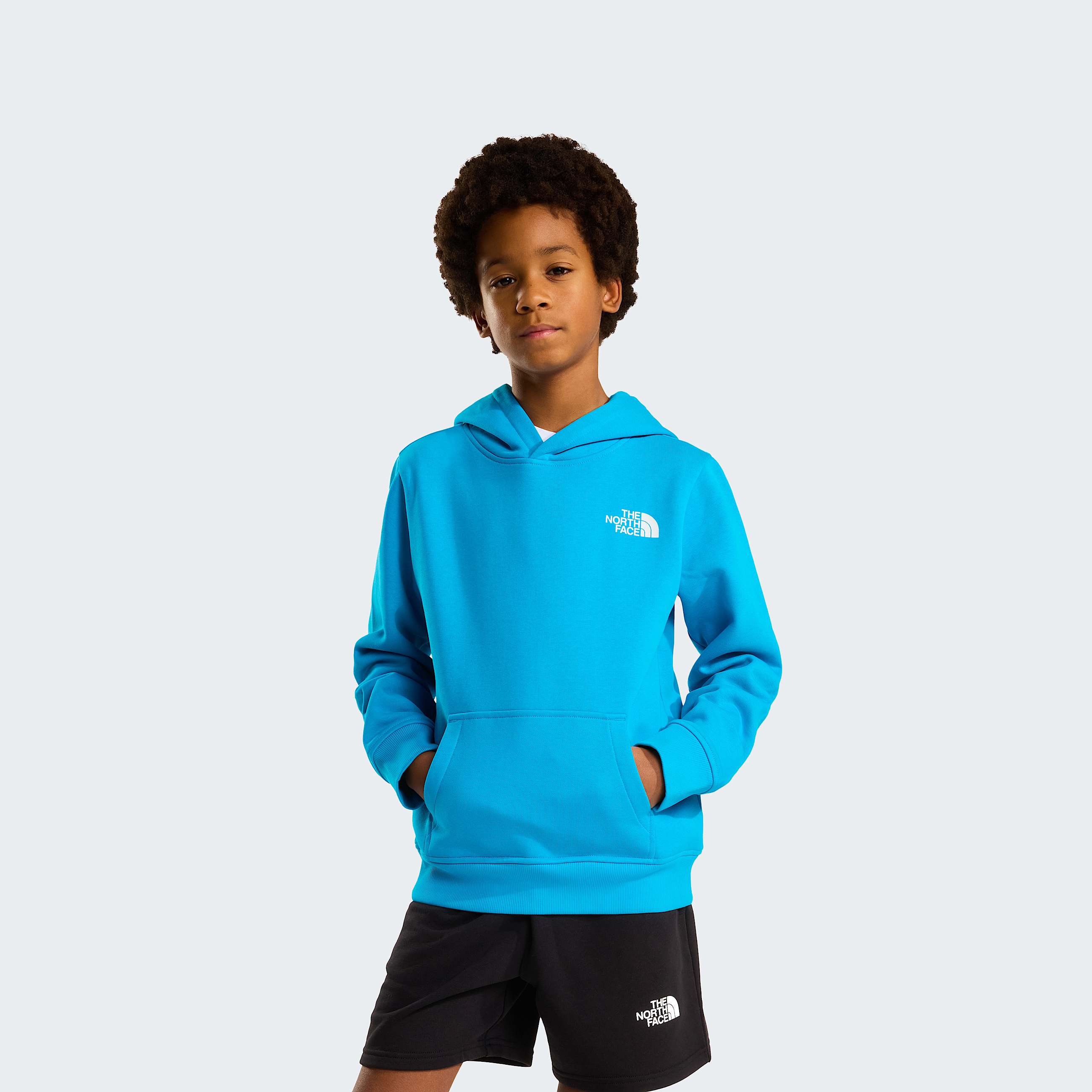Teens NSE Box Hoodie TNF Meridian Blue ALT1