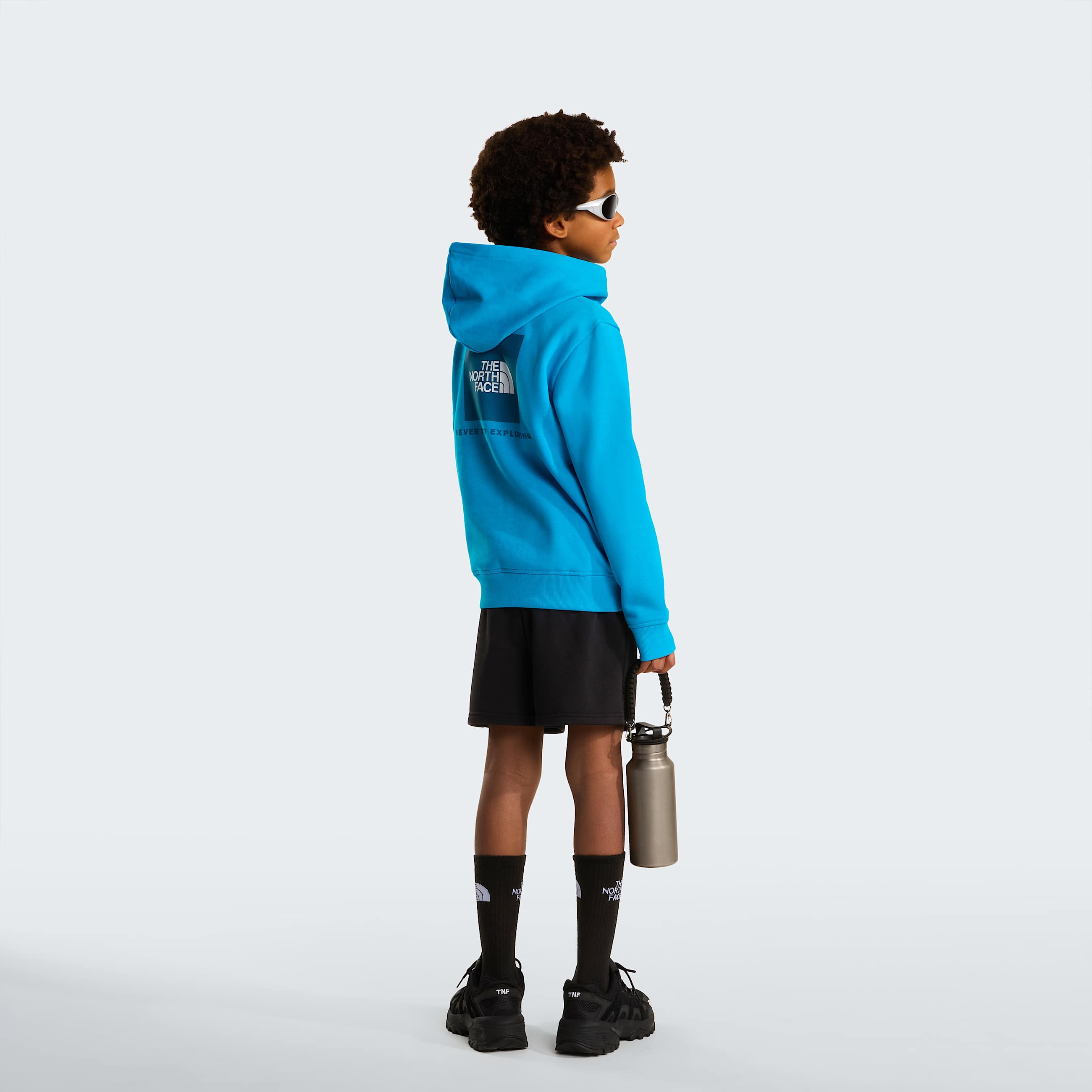 Teens NSE Box Hoodie TNF Meridian Blue ALT2