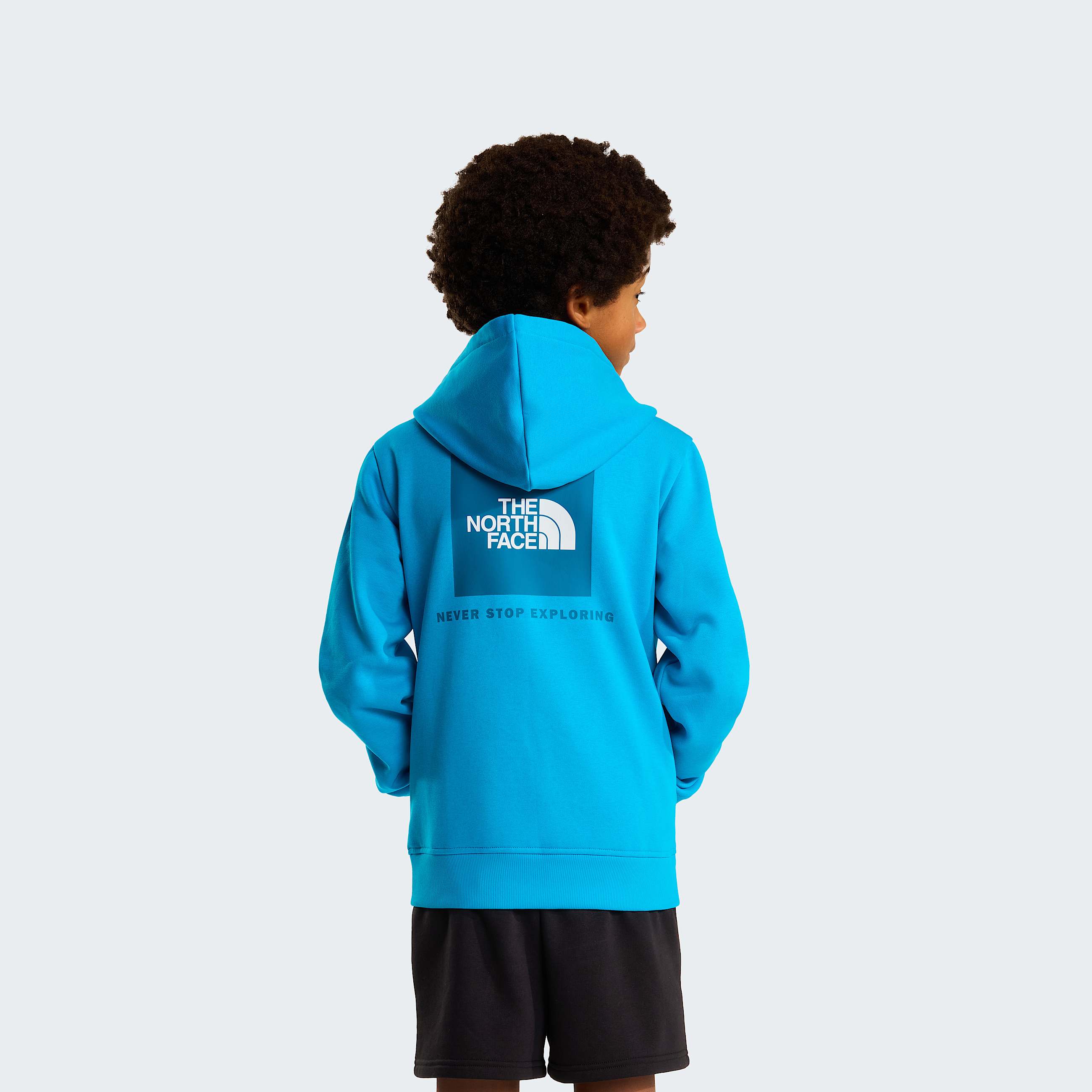 Teens NSE Box Hoodie TNF Meridian Blue HERO