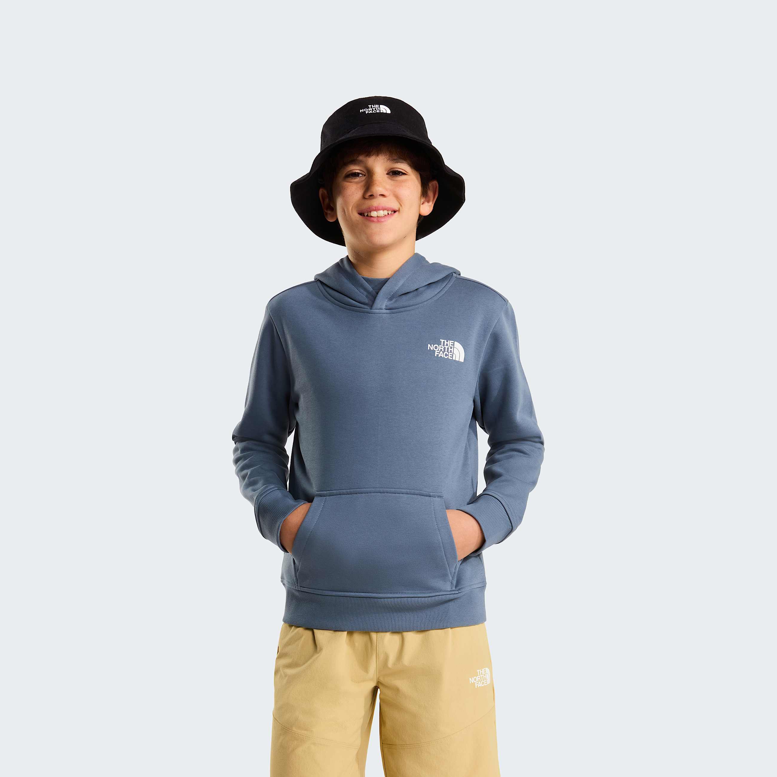 Sweat  capuche NSE Box pour enfant TNF Granite Grey ALT1
