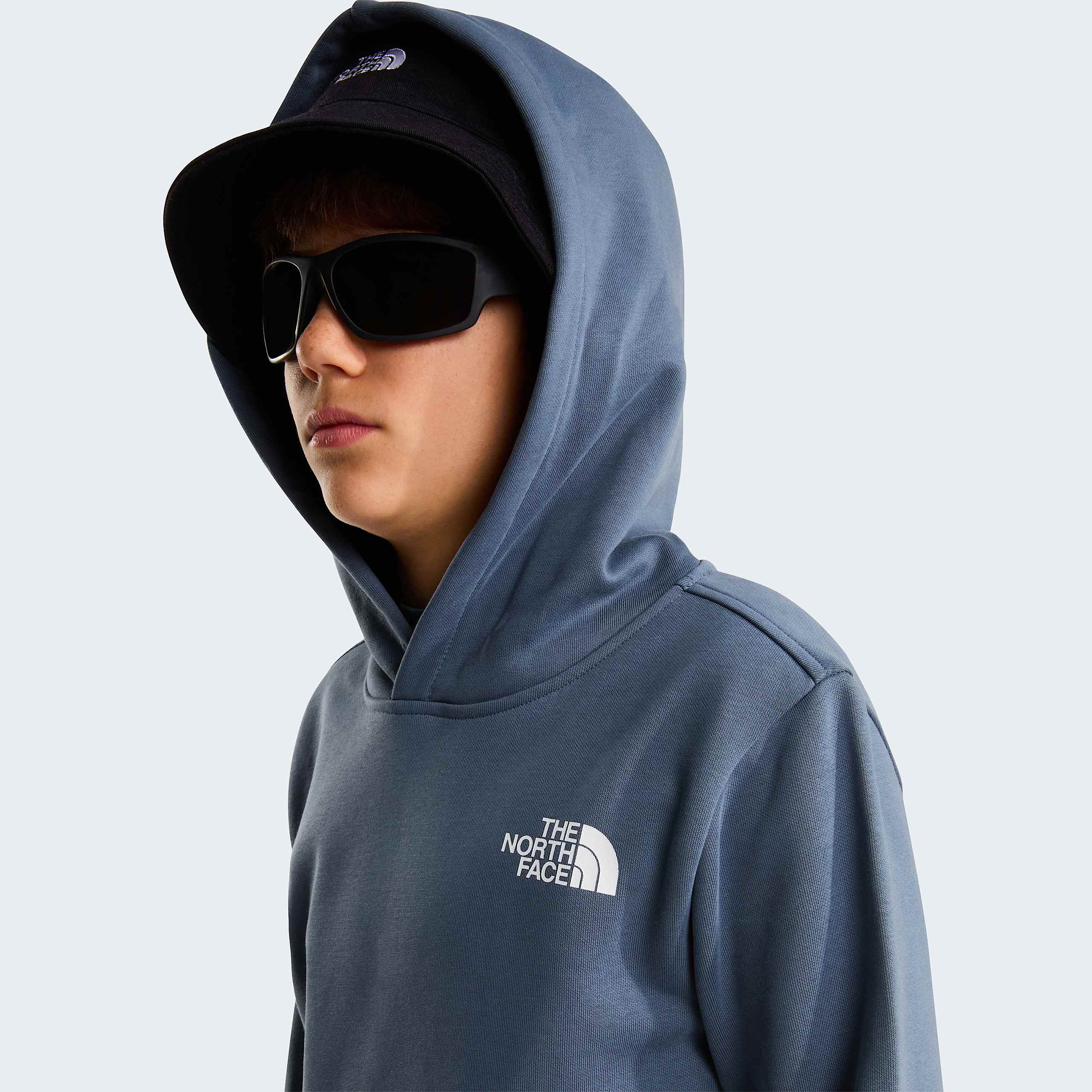 Sweat  capuche NSE Box pour enfant TNF Granite Grey ALT4