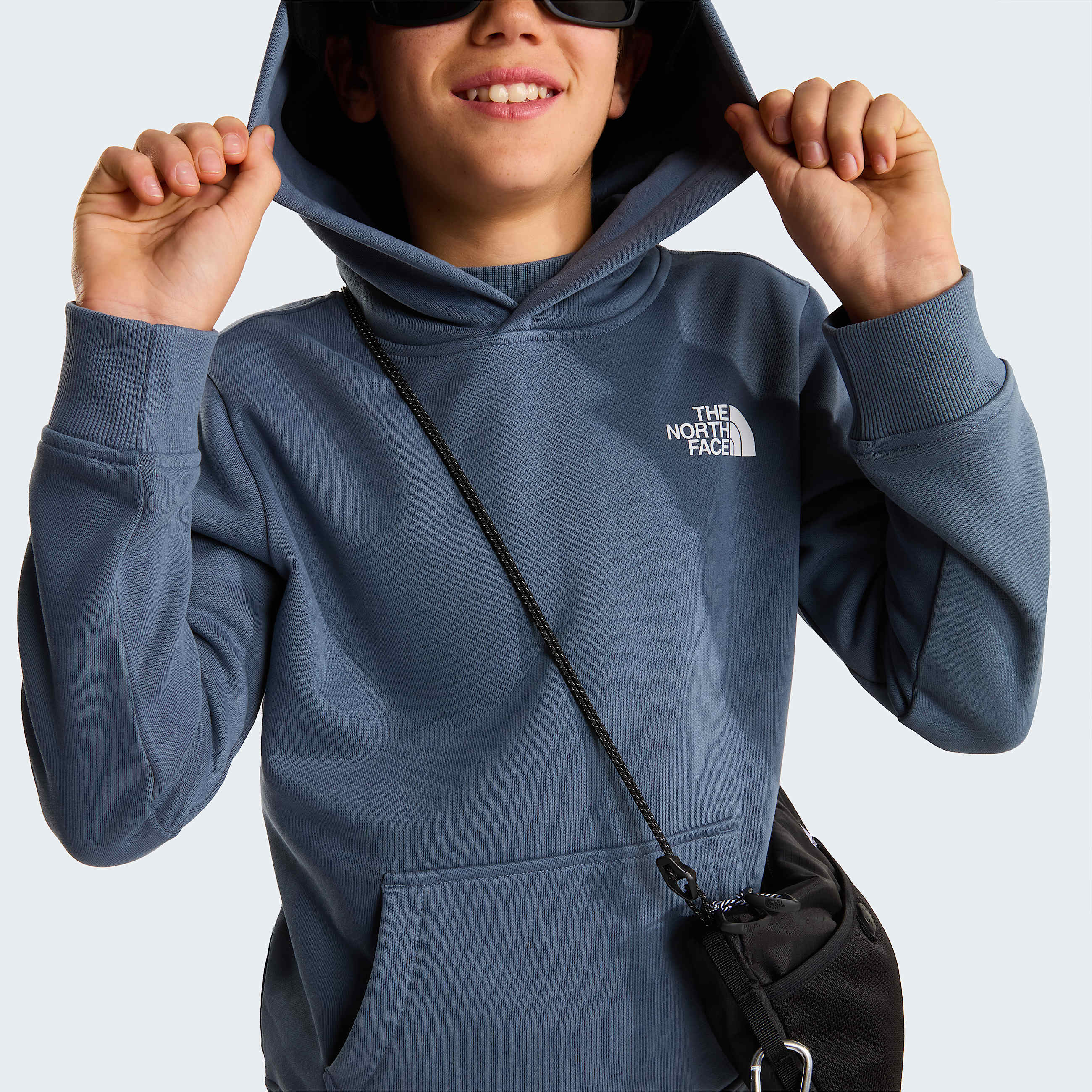 Sweat  capuche NSE Box pour enfant TNF Granite Grey ALT7