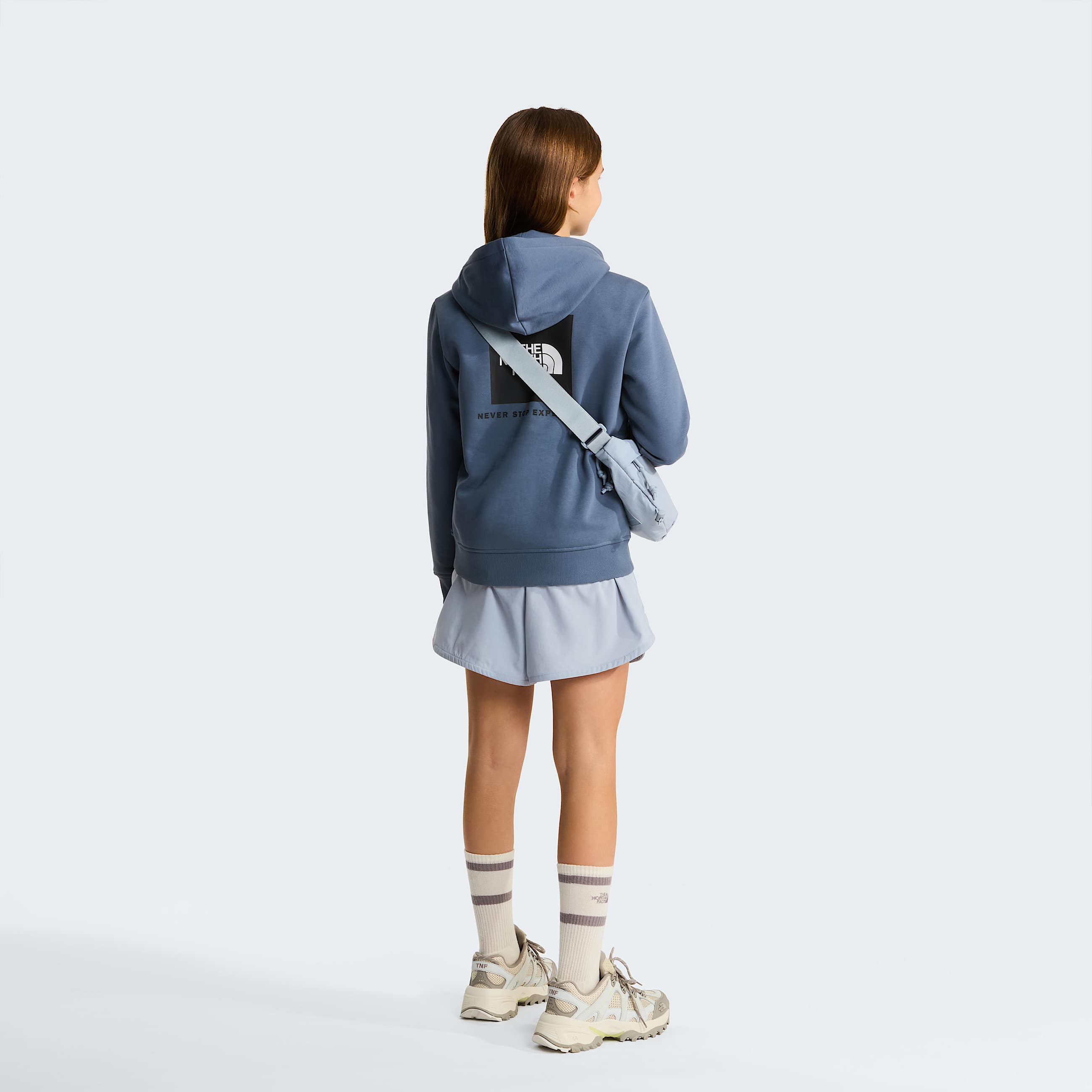 Sweat  capuche NSE Box pour enfant TNF Granite Grey ALT10