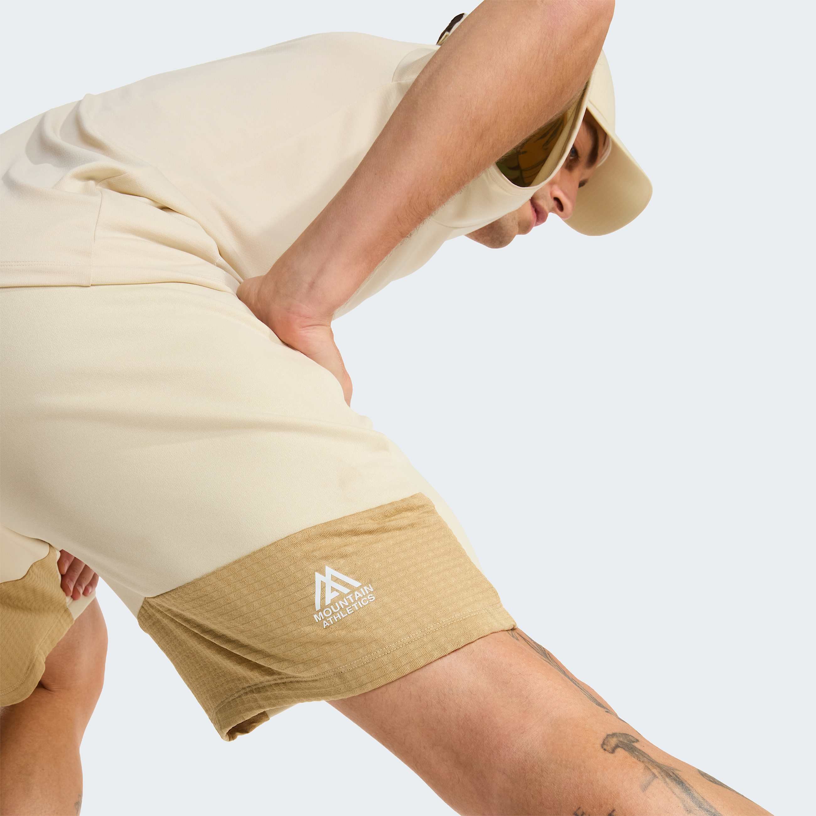 Mens Mountain Athletics Fleece Shorts TNF Desert Stone ALT6