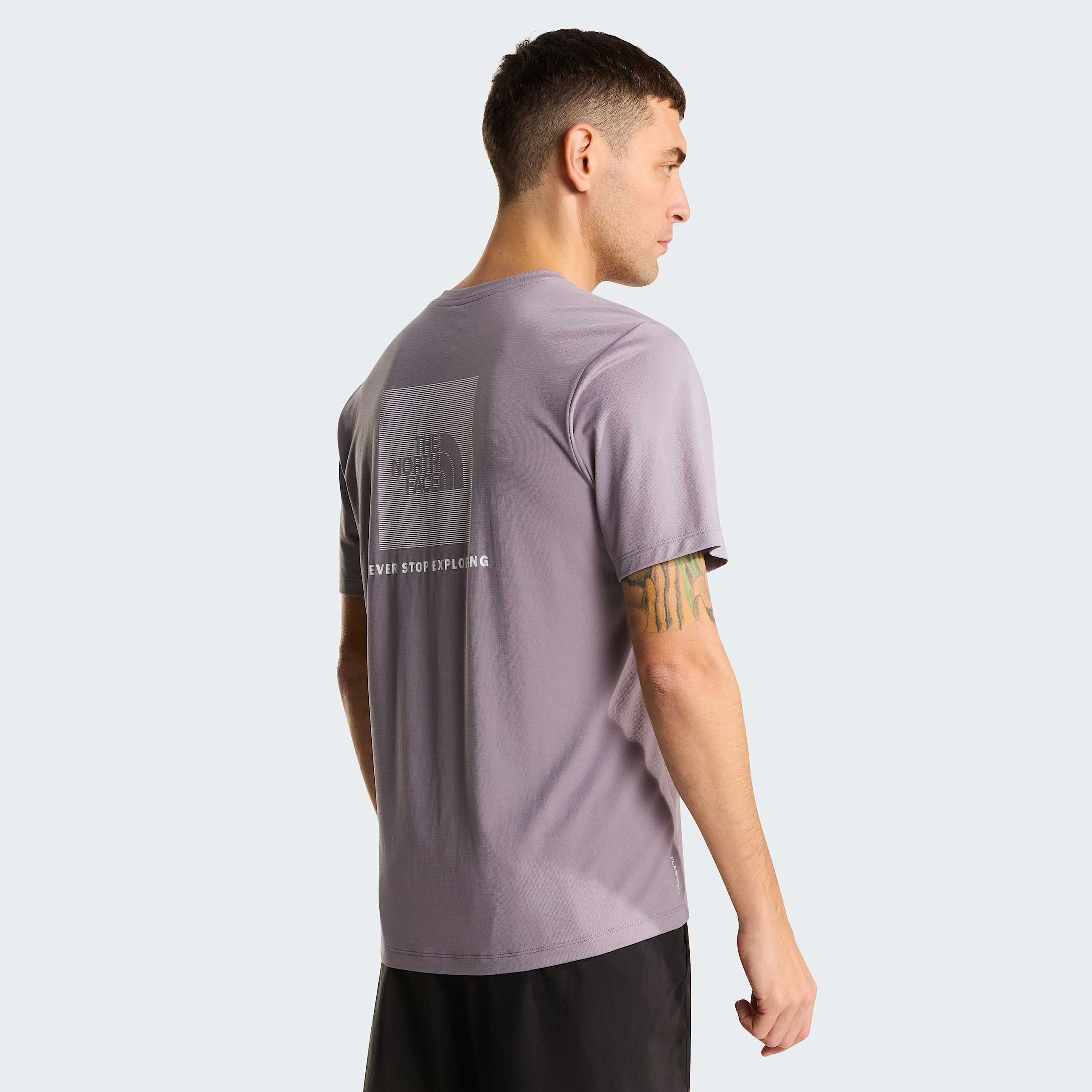 Mens NSE 247 Box TShirt TNF Transcendent Grey HERO