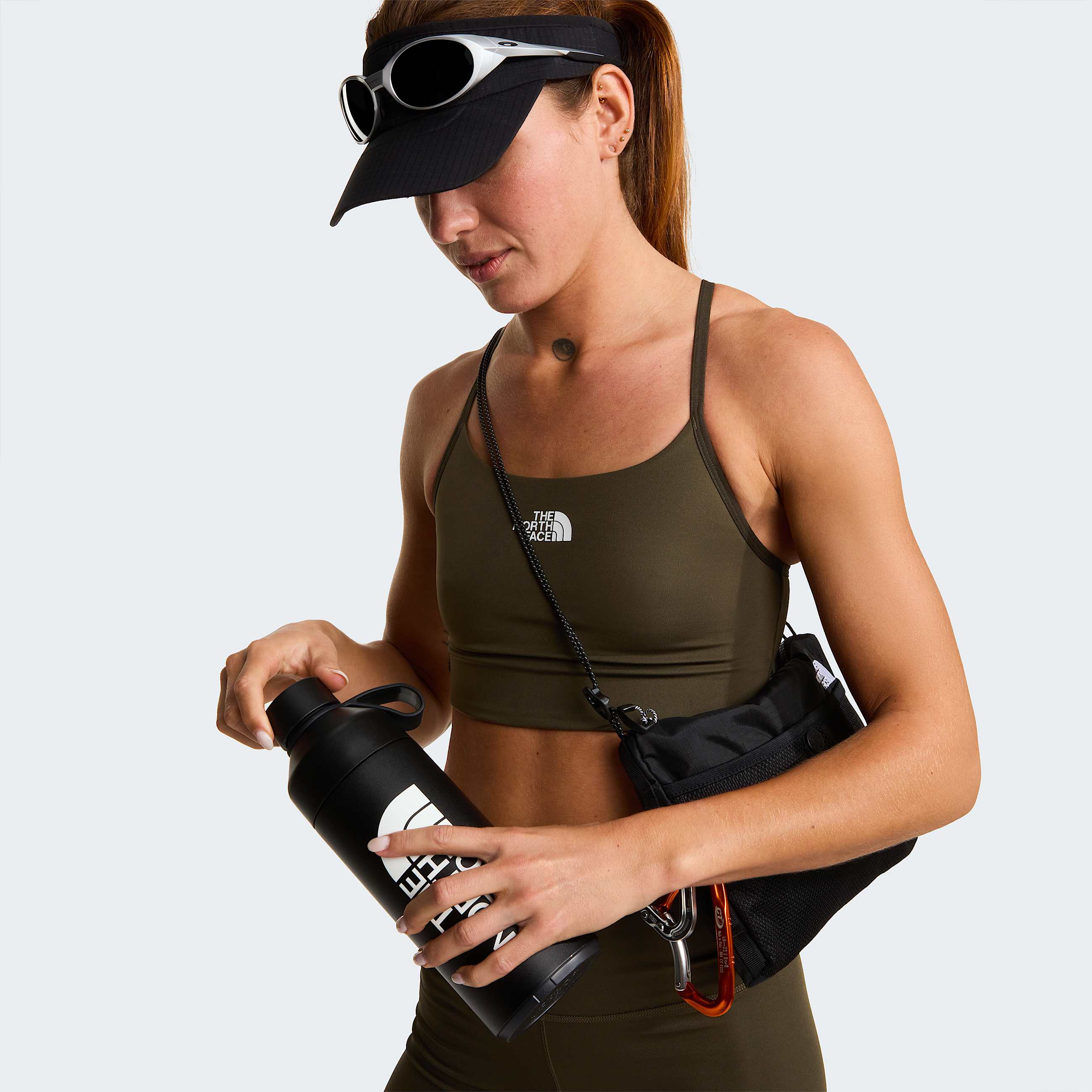 Reggiseno sportivo Flex da donna TNF New Taupe Green ALT6