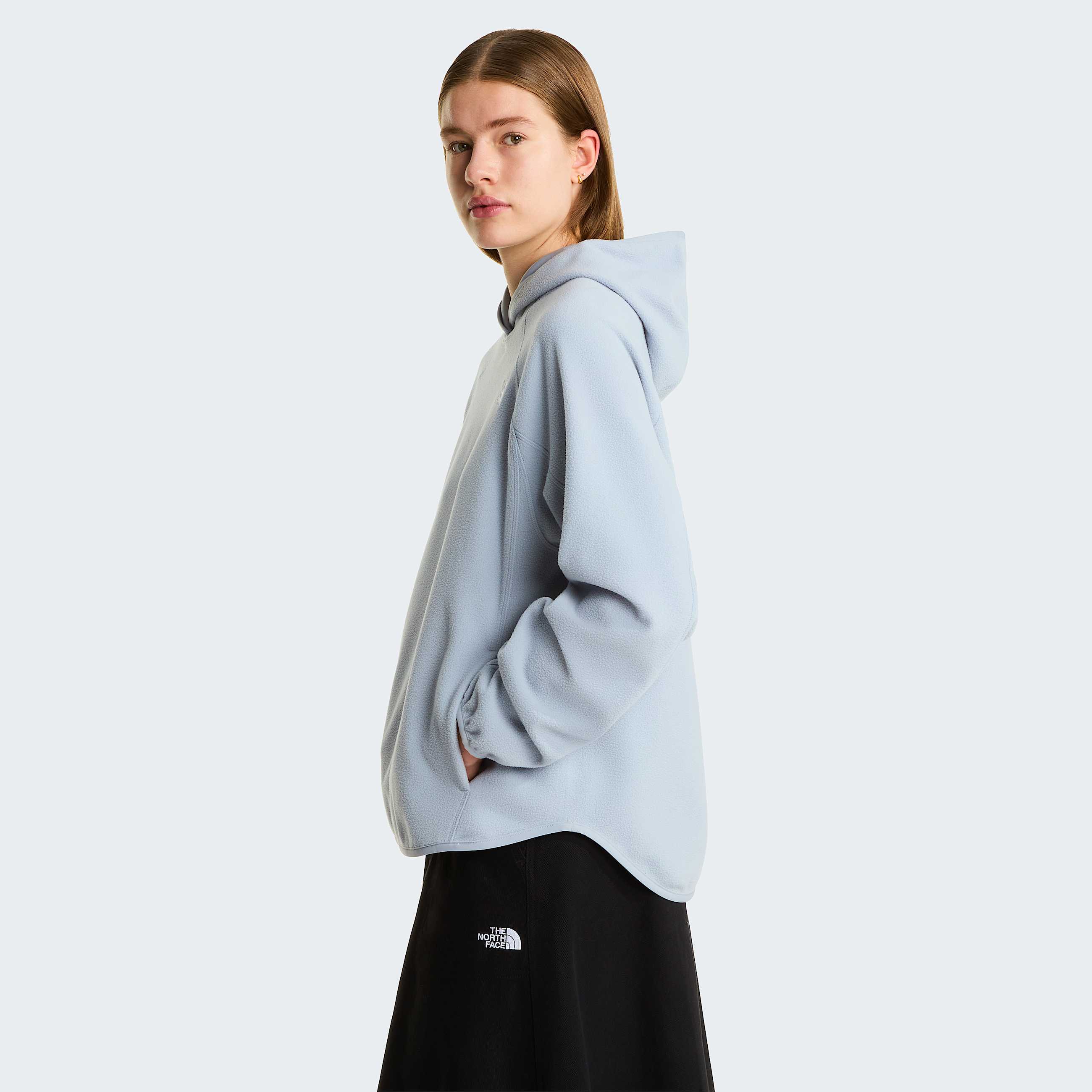Womens Oxara Hooded Fleece TNF Frost Grey ALT2