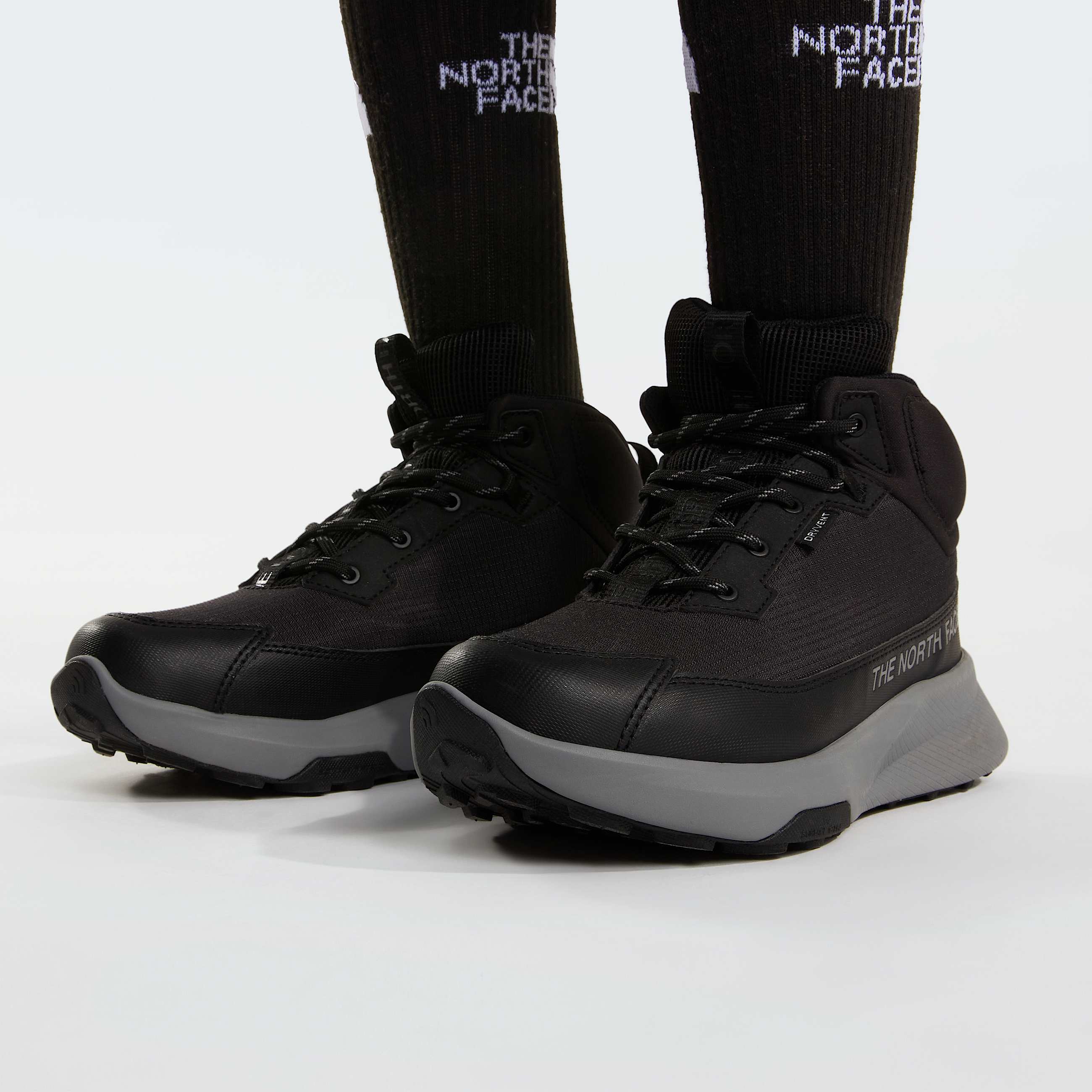 Teens Fastpack II Waterproof Hiking Boots TNF TNF BlackConcrete ALT2