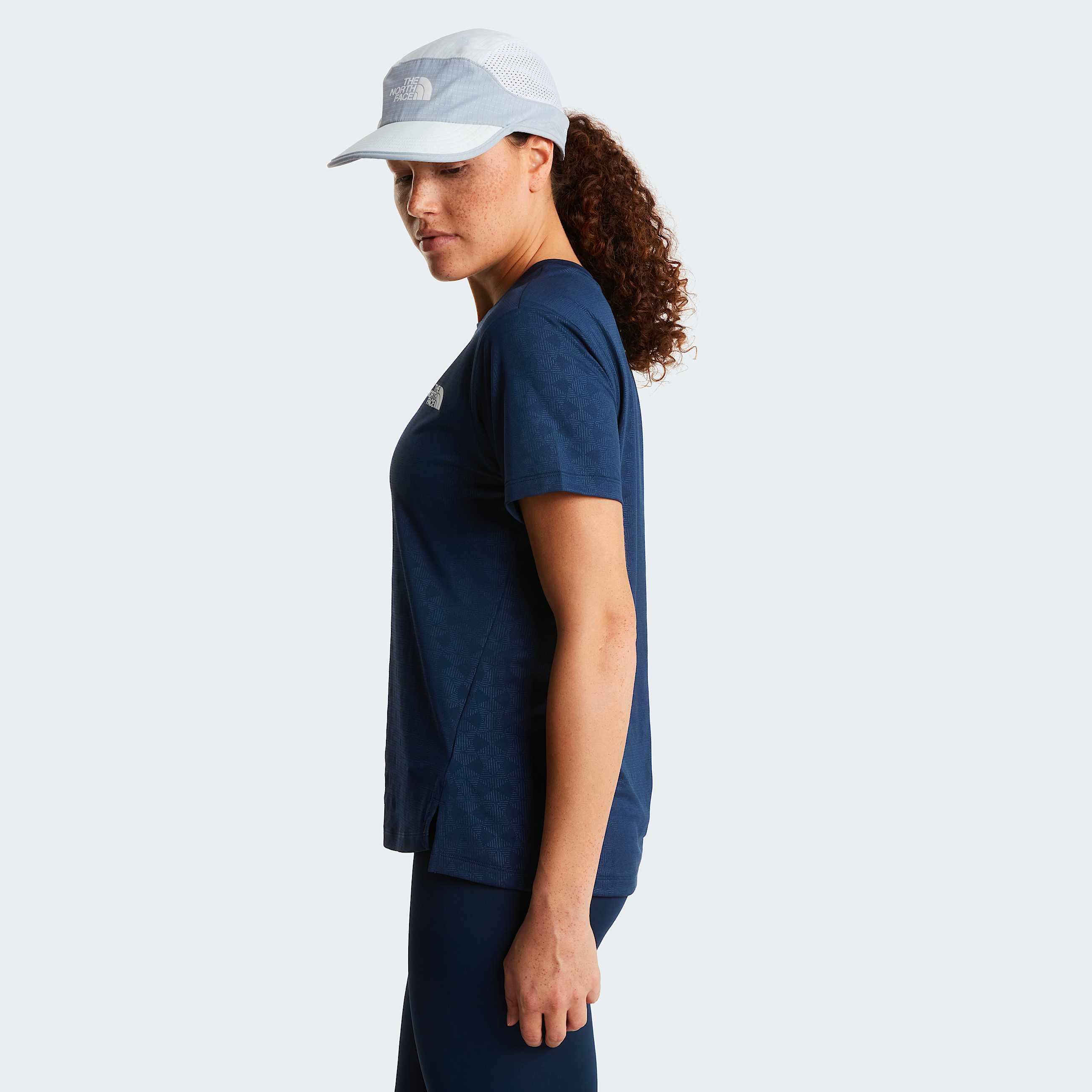 Tshirt Flex Geo Embossed Regular da donna TNF ALT2