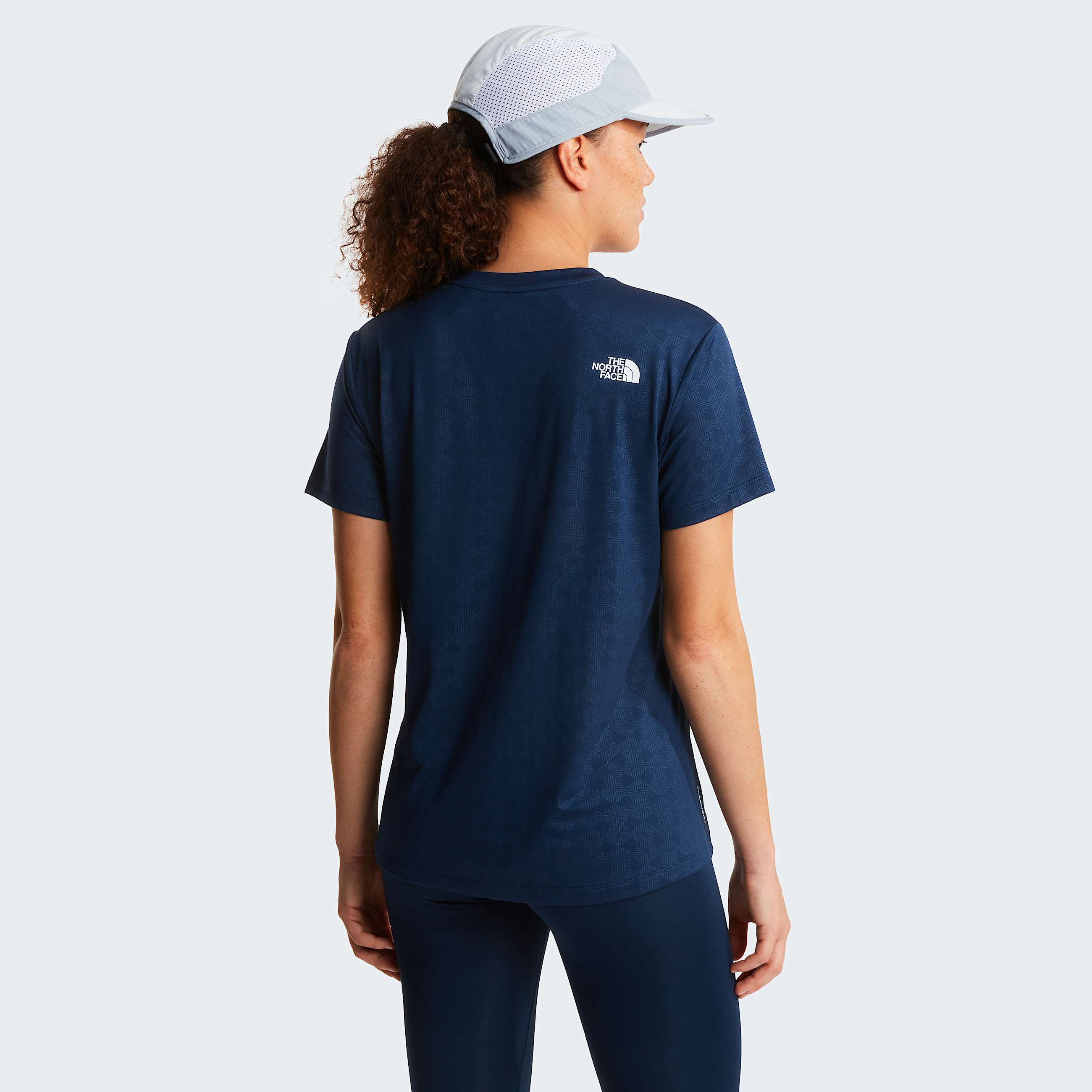 Flex Geo Embossed Regular TShirt W TNF ALT3