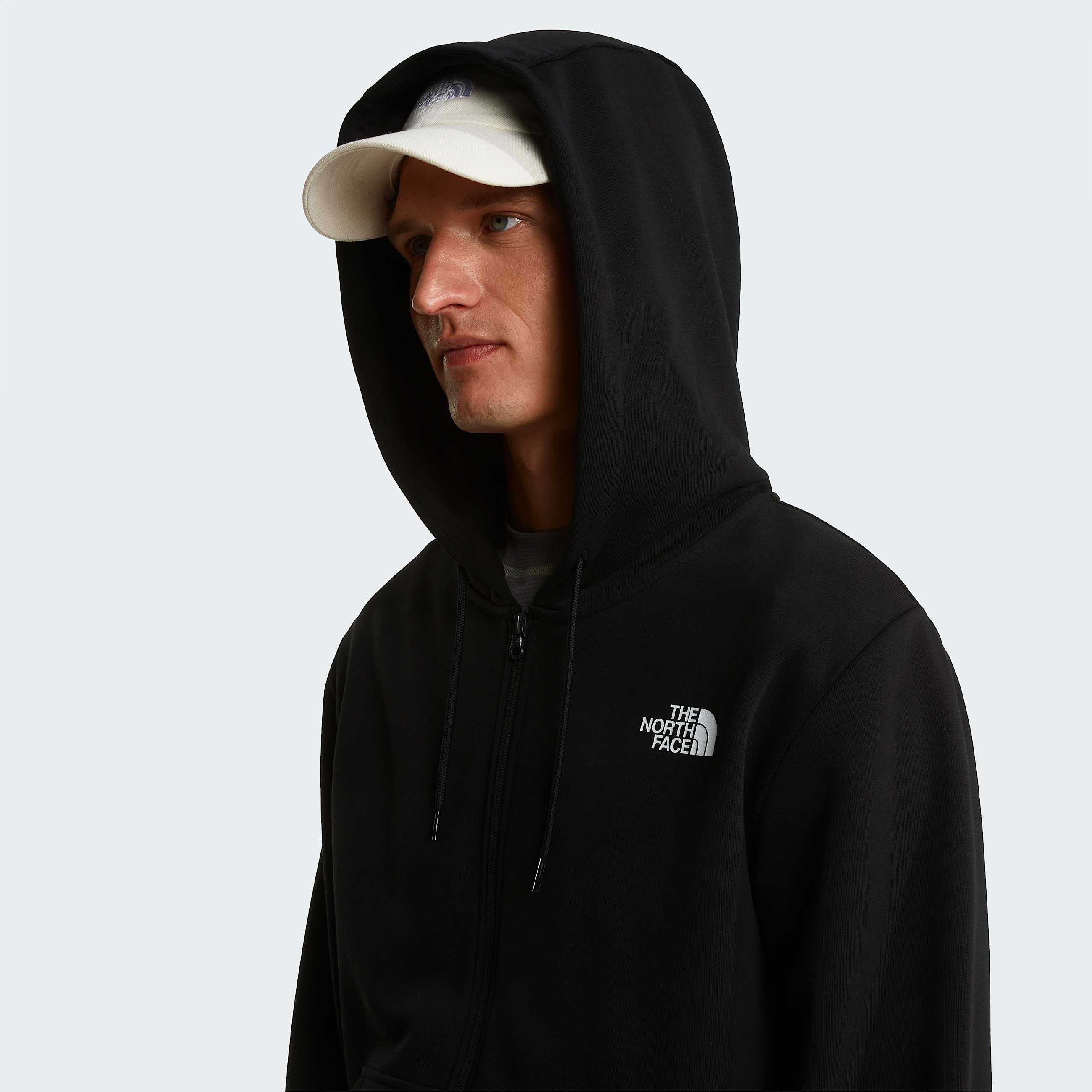 Mens Simple Dome Light Regular Hoodie TNF TNF Black ALT4