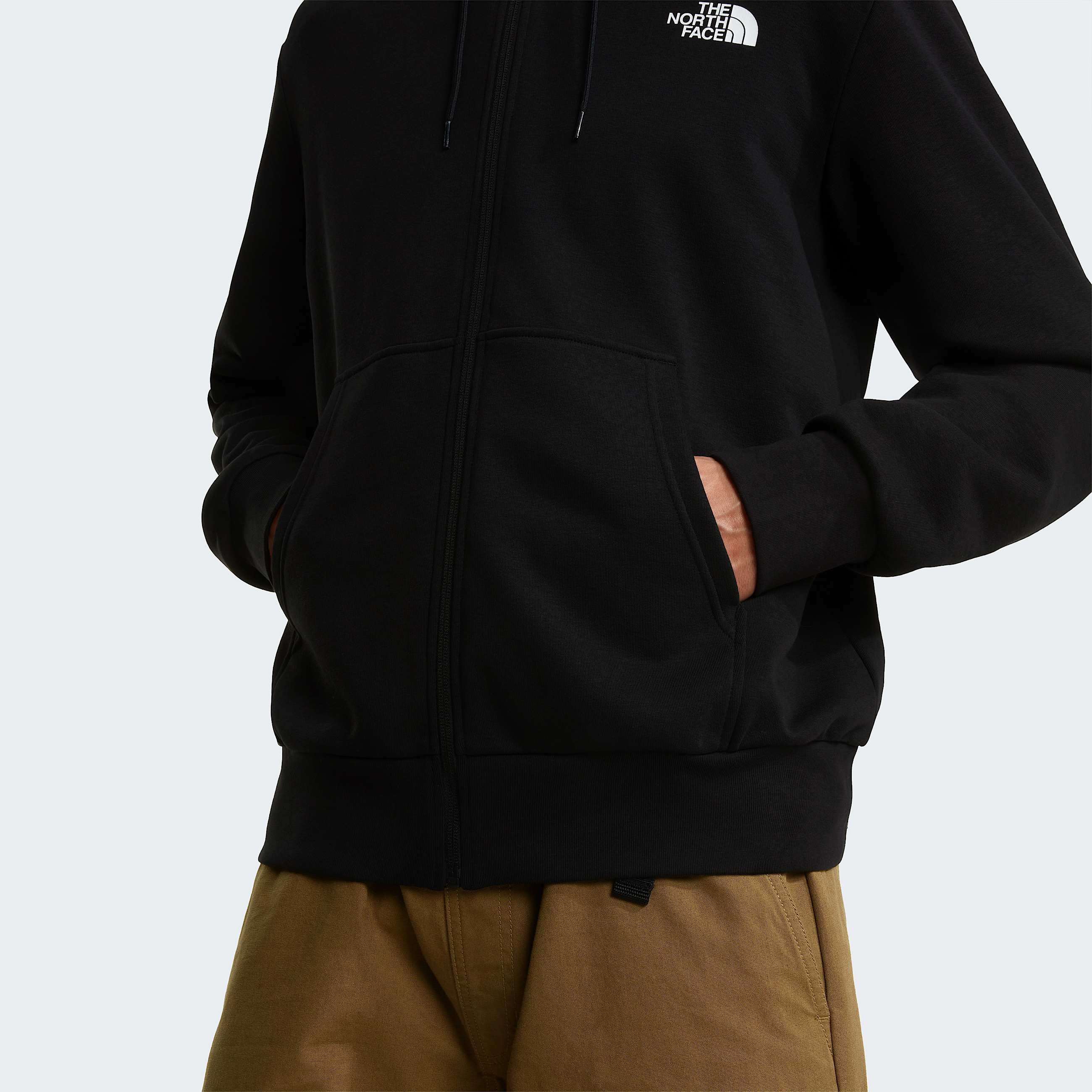 Mens Simple Dome Light Regular Hoodie TNF TNF Black ALT5