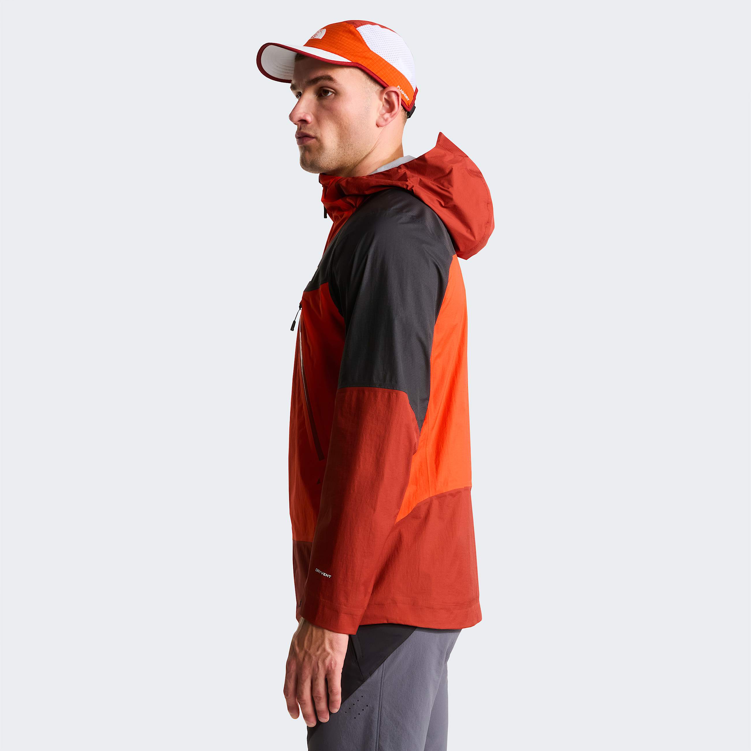 Mens Signal 25L DryVent Jacket TNF Lava RedIron ClayTNF Black ALT2