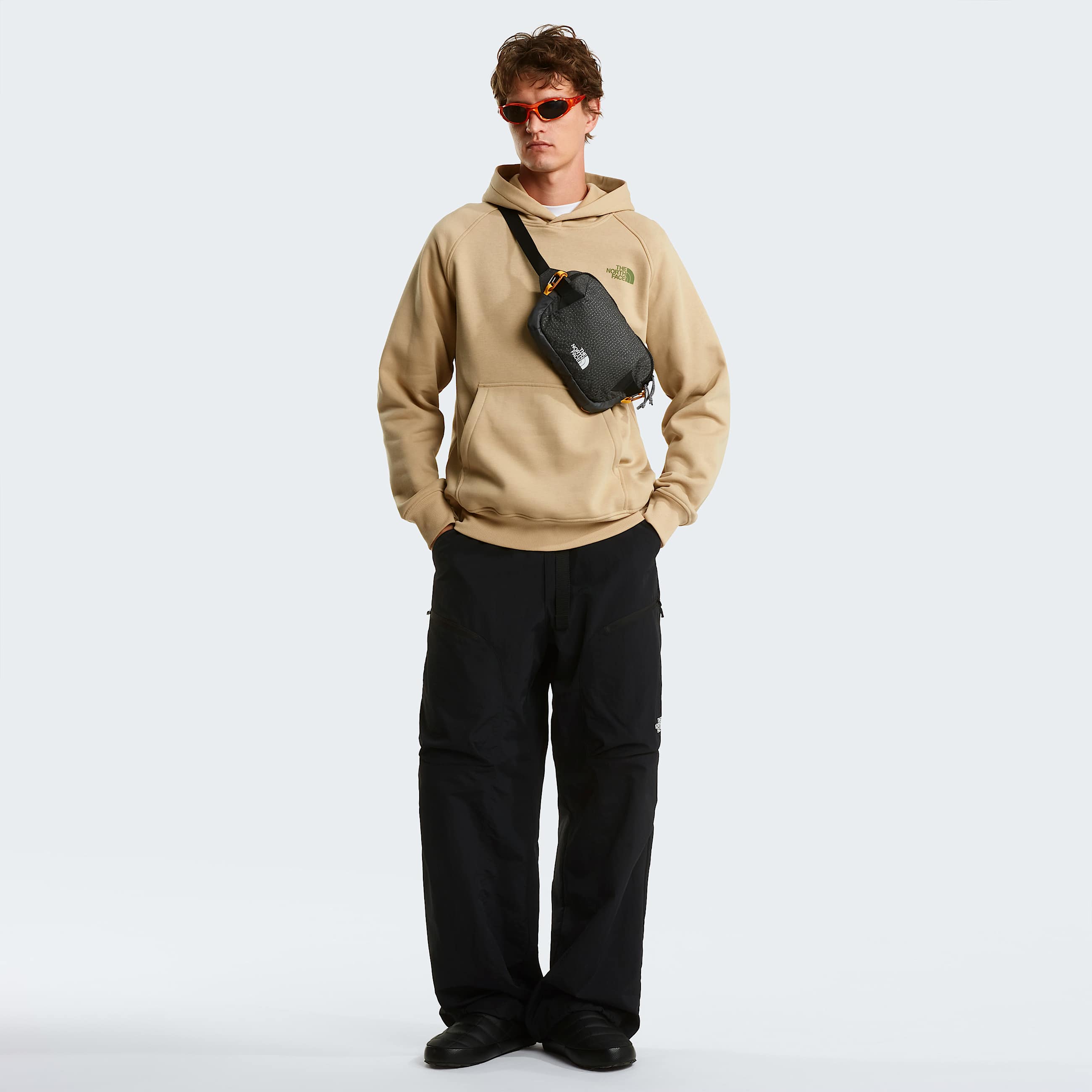 Mens Raglan NSE Box Hoodie TNF Khaki Stone ALT1