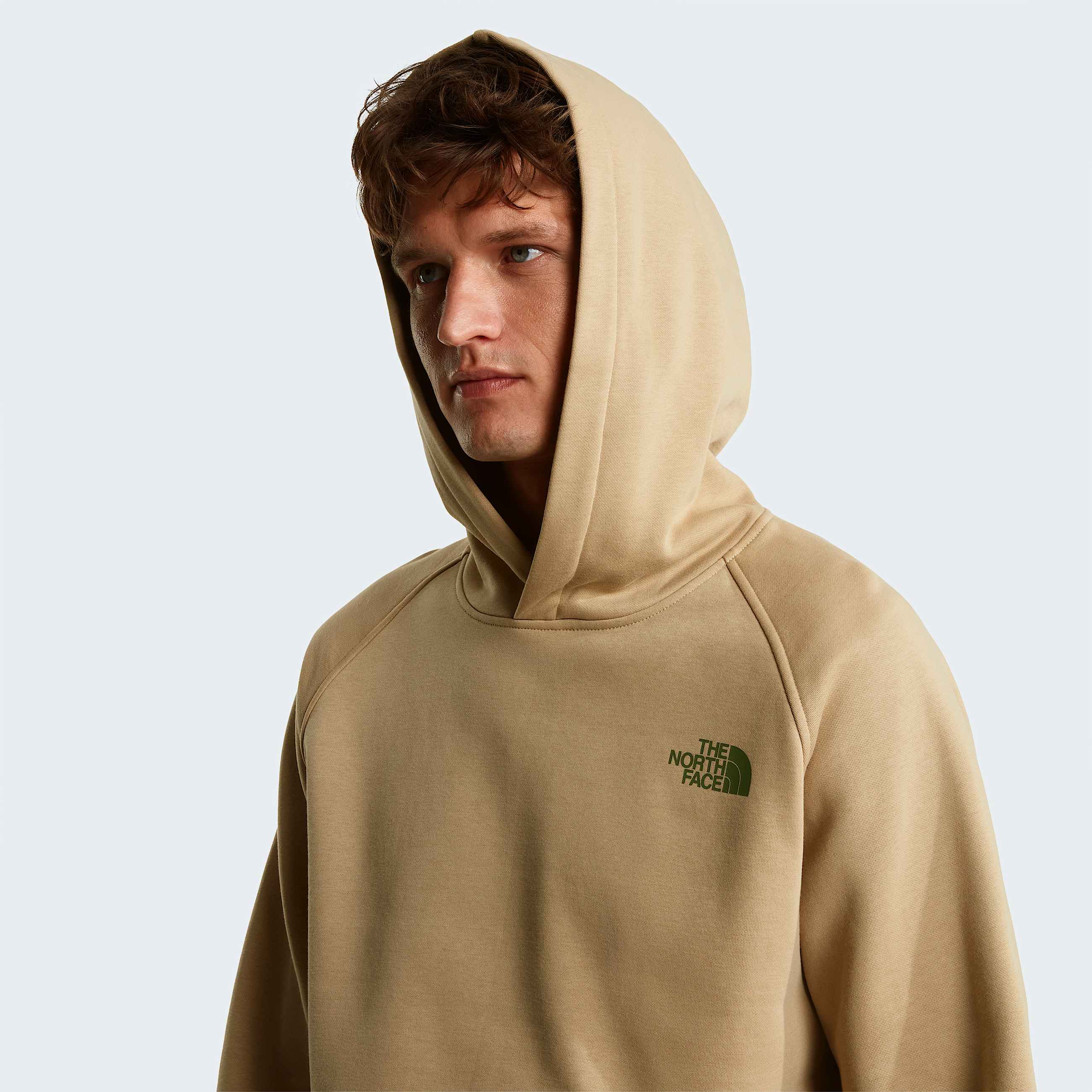 Mens Raglan NSE Box Hoodie TNF Khaki Stone ALT4
